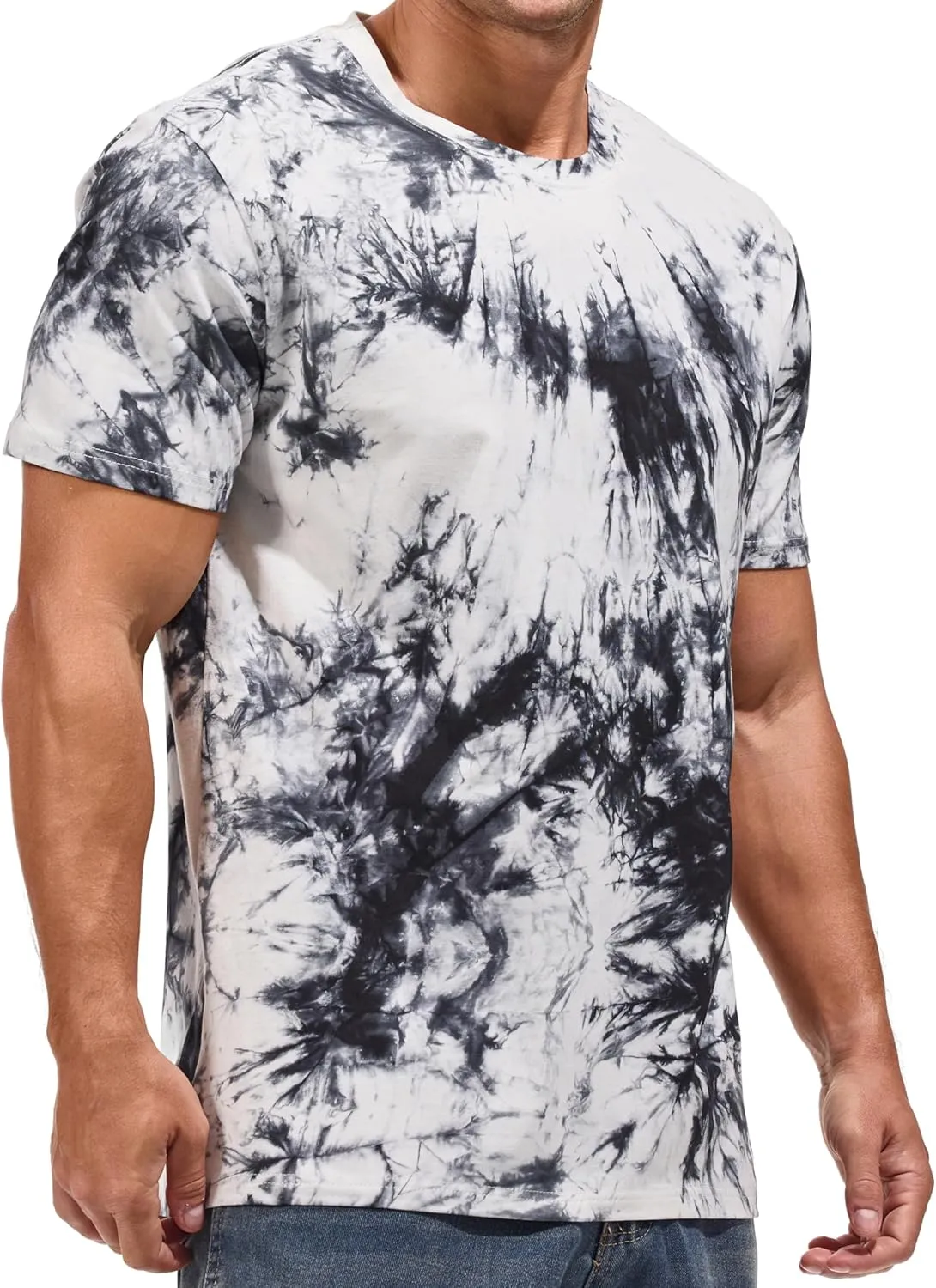 RONOMO Men's T-Shirt, 95% Cotton, 5% Spandex, Microelastic, Skin-friendly