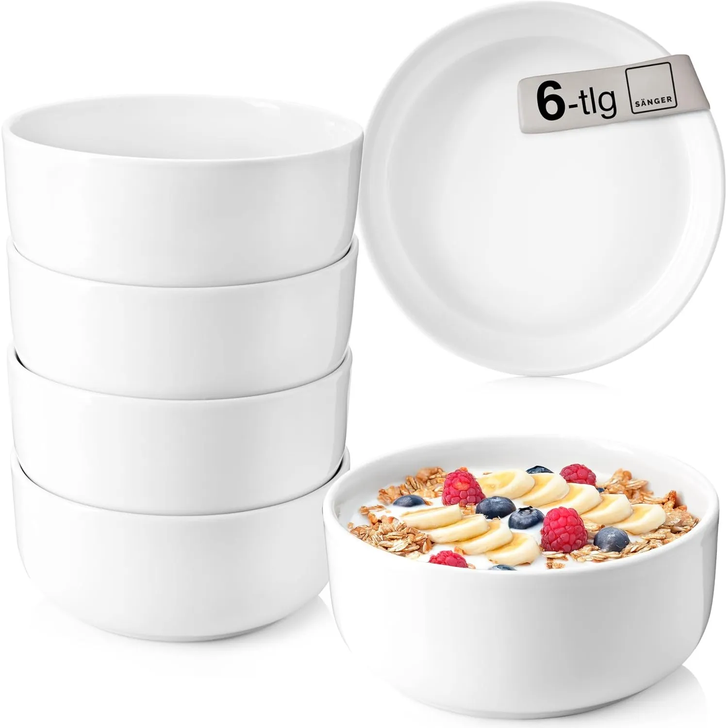 SÄNGER Müslischalen Marlo 6 tlg, Müsli Schüssel Set 6 Personen