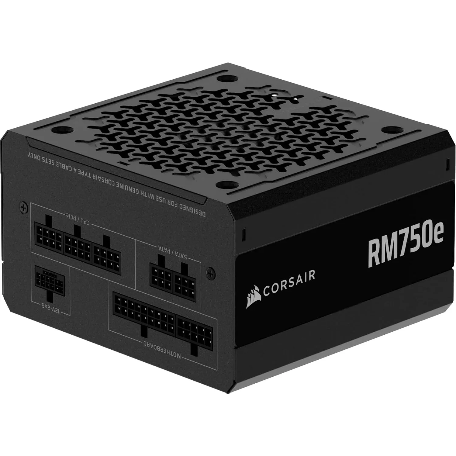 CORSAIR RM750e (2025) Geräuscharmes Vollständig Modulares ATX-Netzteil mit 12V-2x6 Kable – Zero RPM-Lüftermodus, ATX 3.…