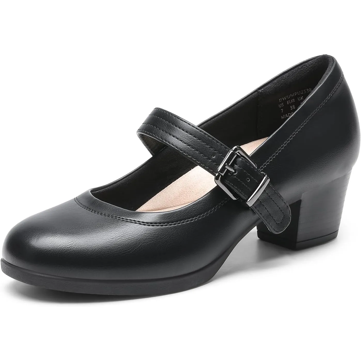 DREAM PAIRS Damen Mary Janes Pumps Chunky High Heel Kleid Schuhe Dicker Absatz Pumps für Damen