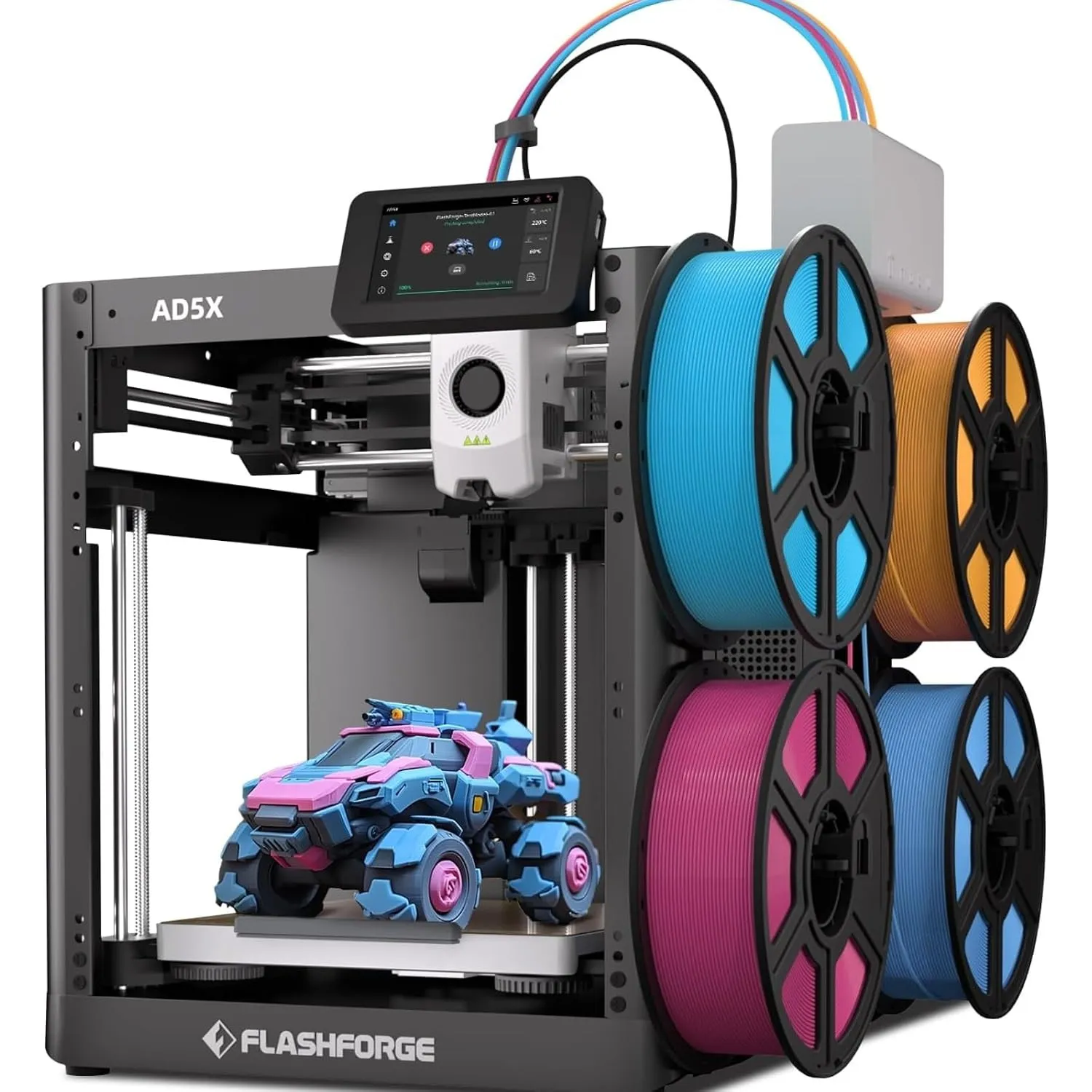 Flashforge Adventurer 5X 3D-Drucker mit Mehrfarbendruck, Anpassbar mit IFS,AD5X 3D-Drucker für mehrere Materialien,Voll…