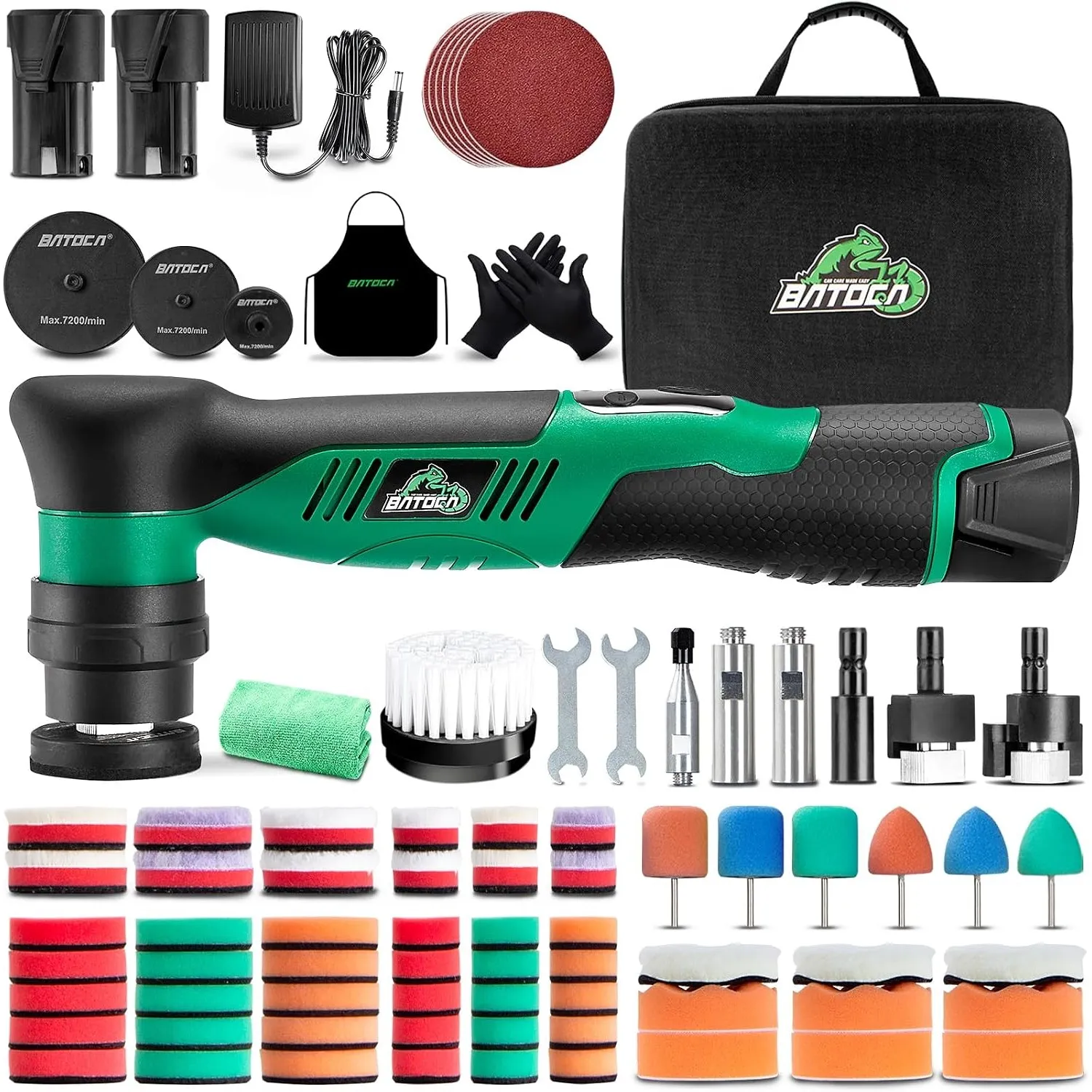 BATOCA S5 Mini Poliermaschine Auto Akku Rotations & Exzenter Polierer Klein