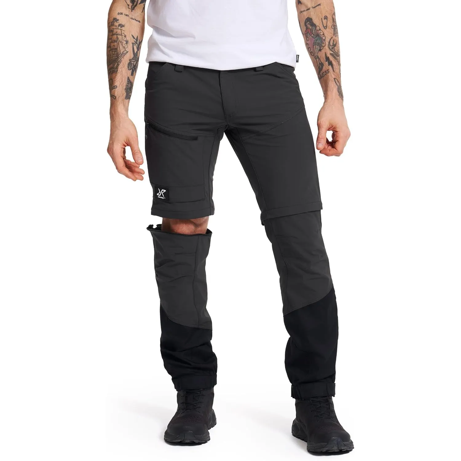 RevolutionRace Range Pro Stretch T Zip-Off Pants für Herren, Wandelbare Wanderhosen für Outdoor-Aktivitäten
