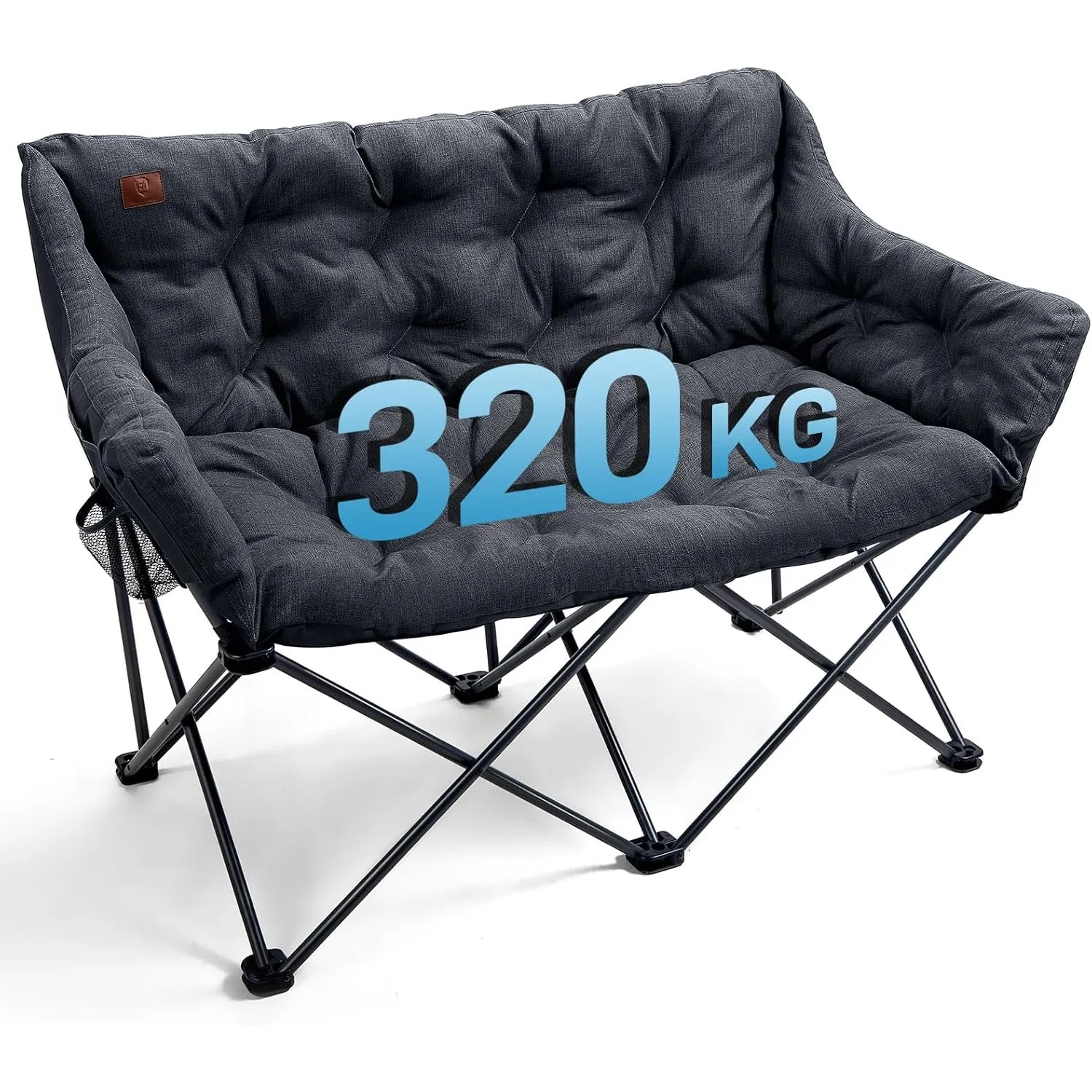 EVER ADVANCED Campingsofa Faltbar 124CM für 2 Personen 320KG Belastbar