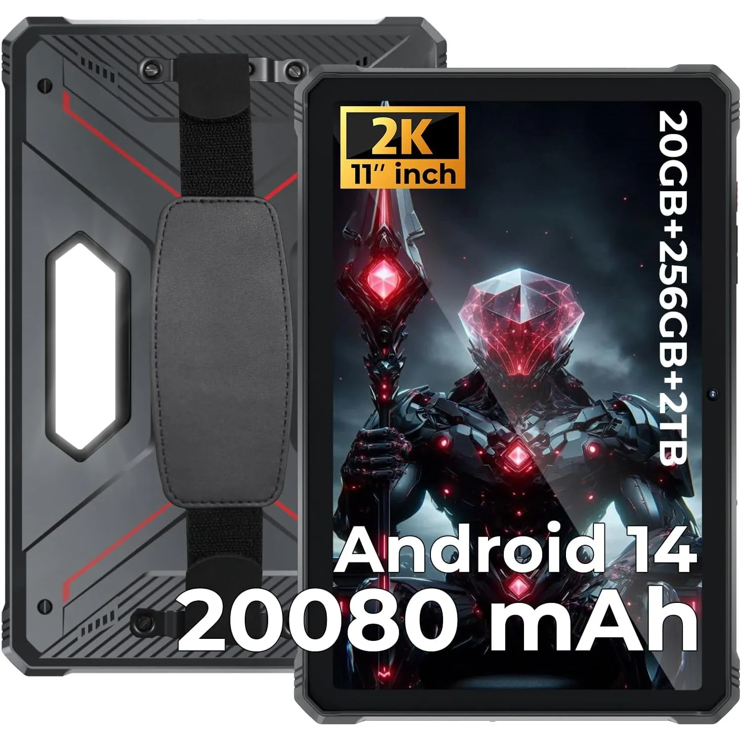 HOTWAV R9 Pro Tablet Outdoor Android 14, 4G LTE/5G WiFi Baustellen Tablet