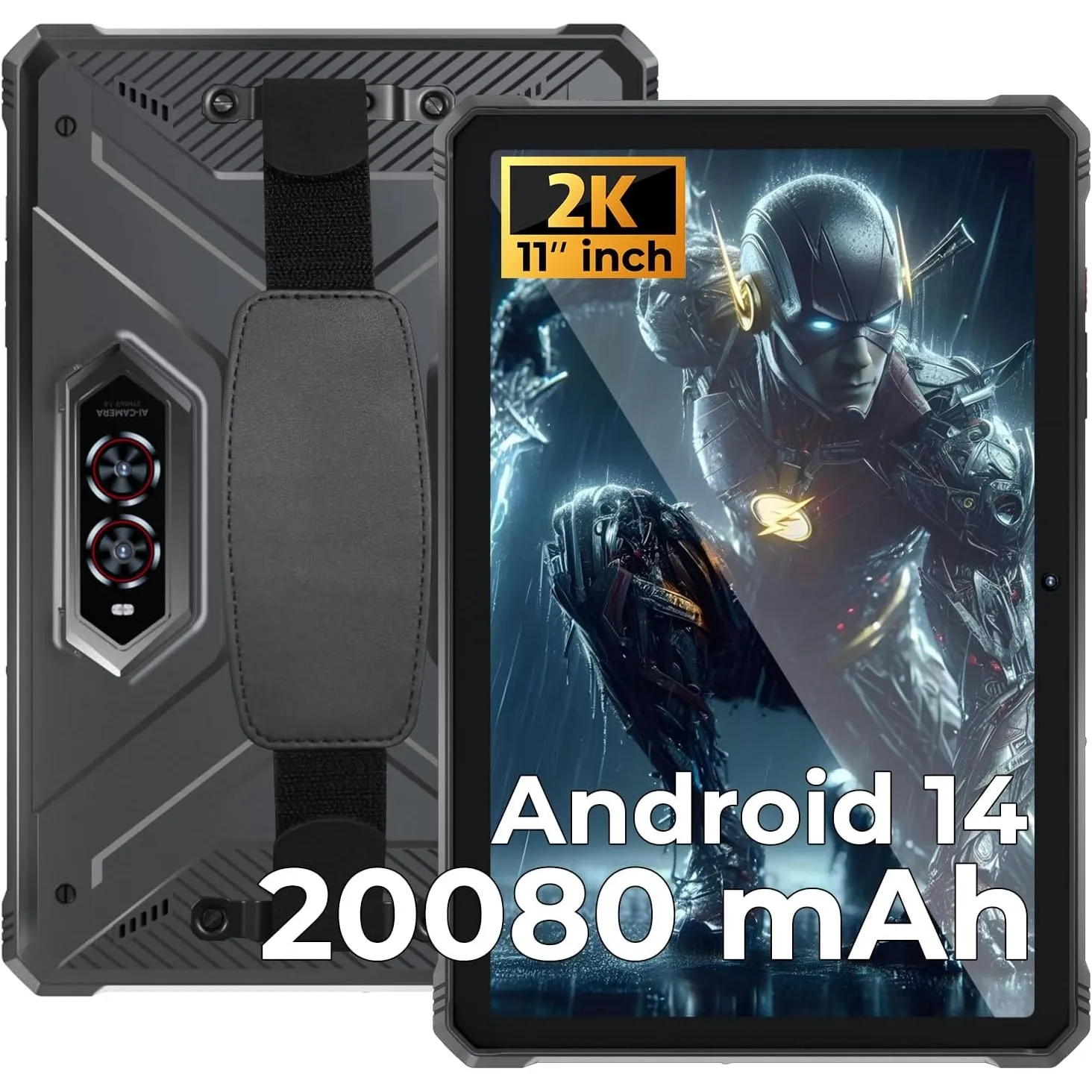 HOTWAV R9 Pro Tablet Outdoor Android 14, 4G LTE/5G WiFi Baustellen Tablet
