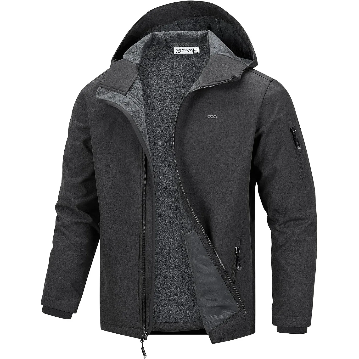 33,000ft Jacke Herren Wasserdichte Atmungsaktiv Softshelljacke Regenjacke