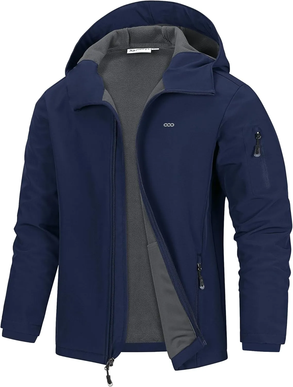 33,000ft Jacke Herren Wasserdichte Atmungsaktiv Softshelljacke - Übergangsjacke Winddichte Regenjacke Wanderjacke mit K…