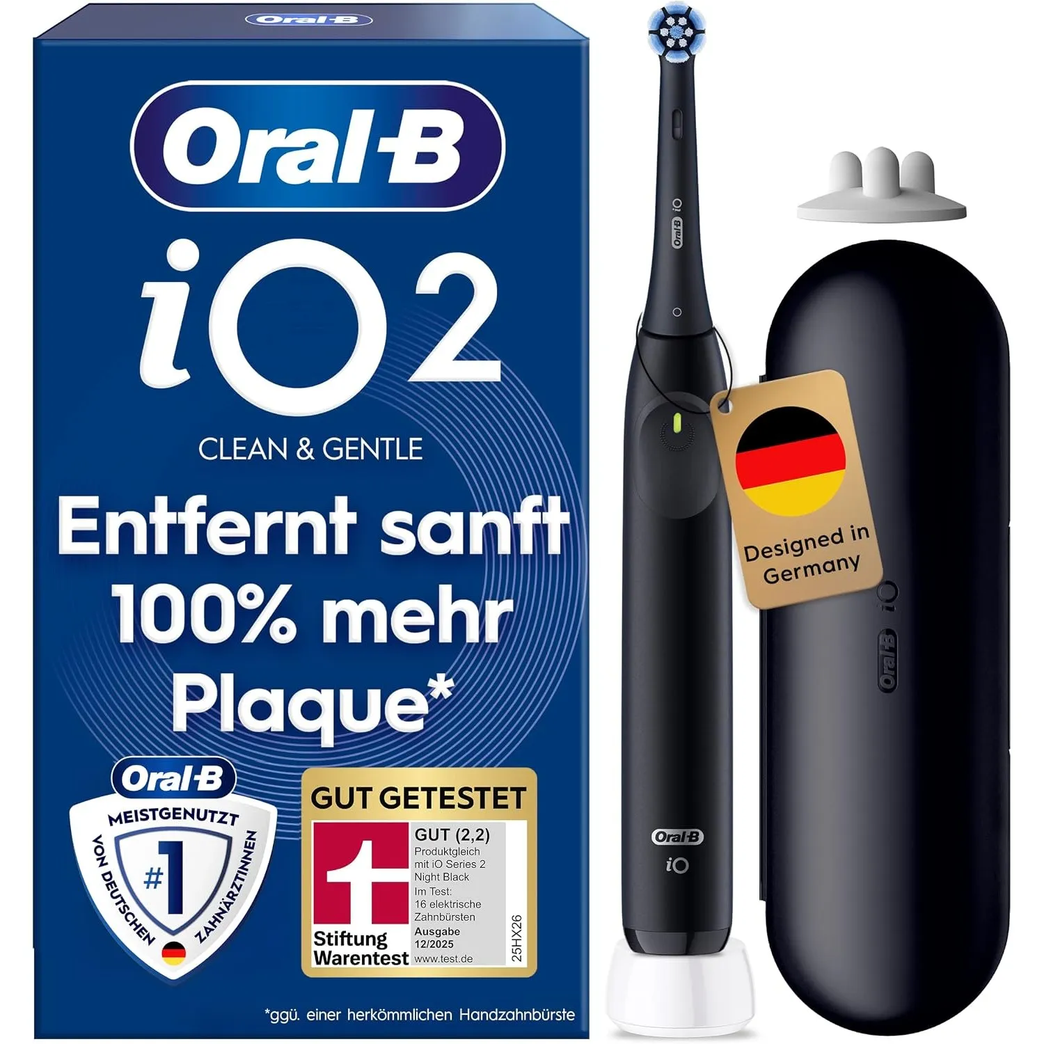 Oral-B iO Series 2 Elektrische Zahnbürste, Schwarz