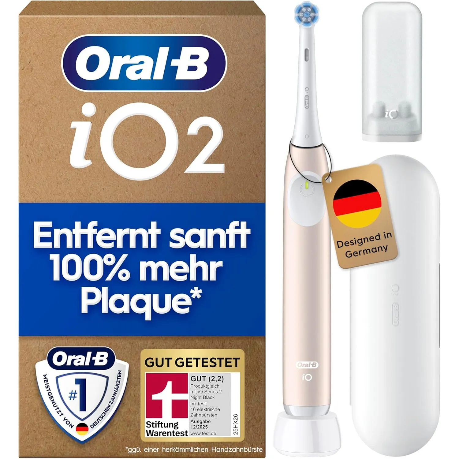 Oral-B iO Series 2 Elektrische Zahnbürste, Rosa