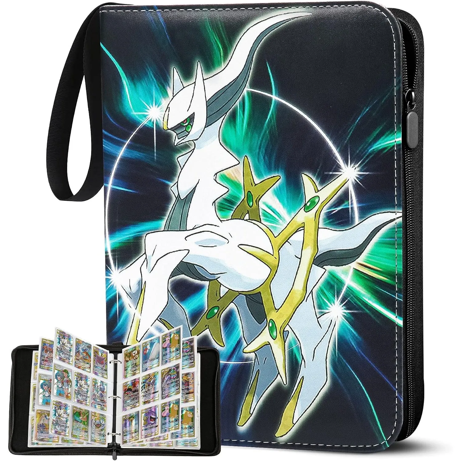 Herritozl Sammelalbum für Pokemon 900 Karten - 50 Seiten 9 Taschen Album