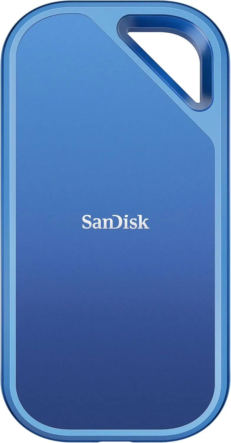 SANDISK Creator Pro Portable SSD 1 TB (Für Content Creator, robuste Bauweise, 2.000 MB/s Lesen & Schreiben, USB-C, Fall…