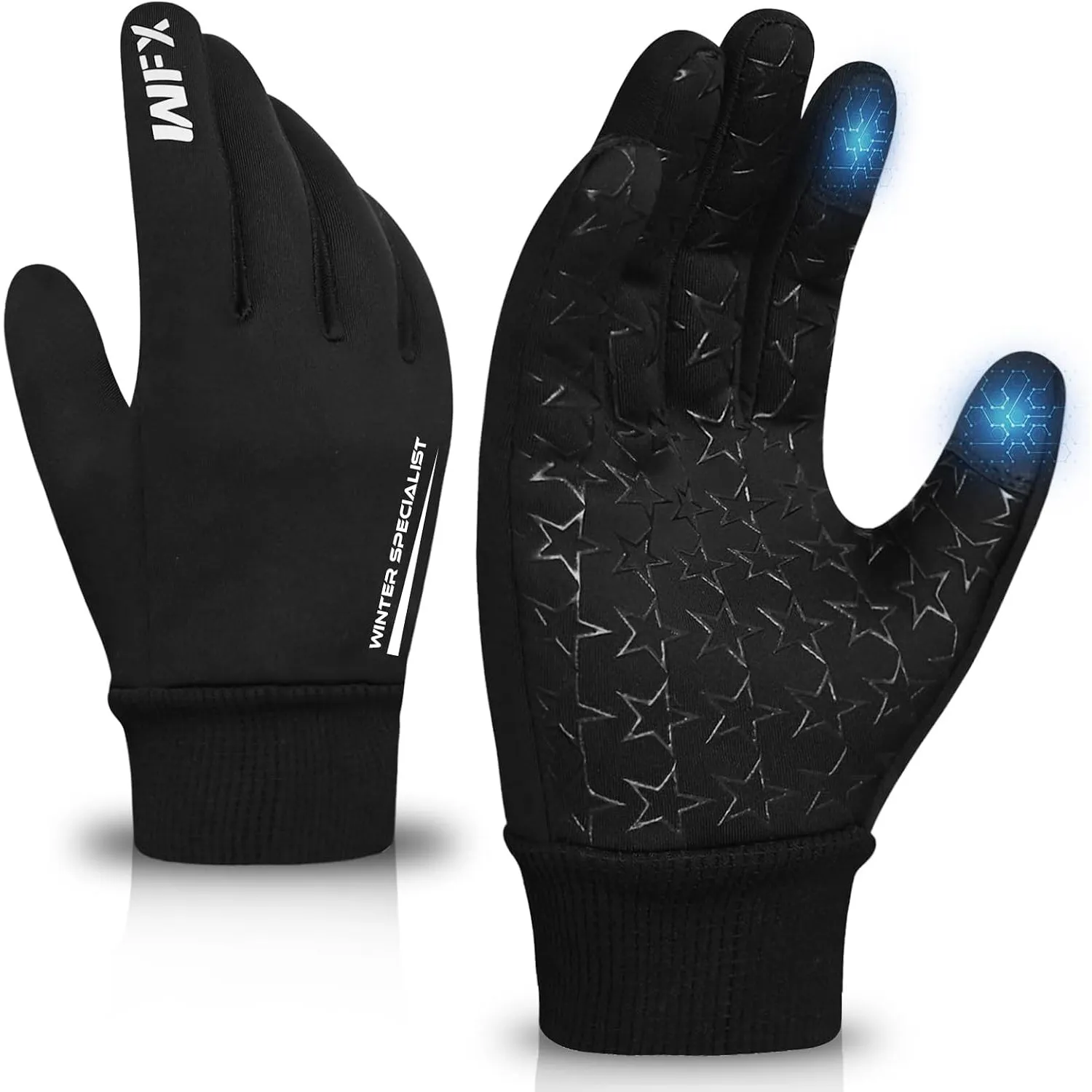 WFX Winter-Kinder-Sporthandschuhe, Touchscreen-Anti-Rutsch-Thermo-Jungen-Handschuhe zum Laufen, Wandern, Skisport & Out…