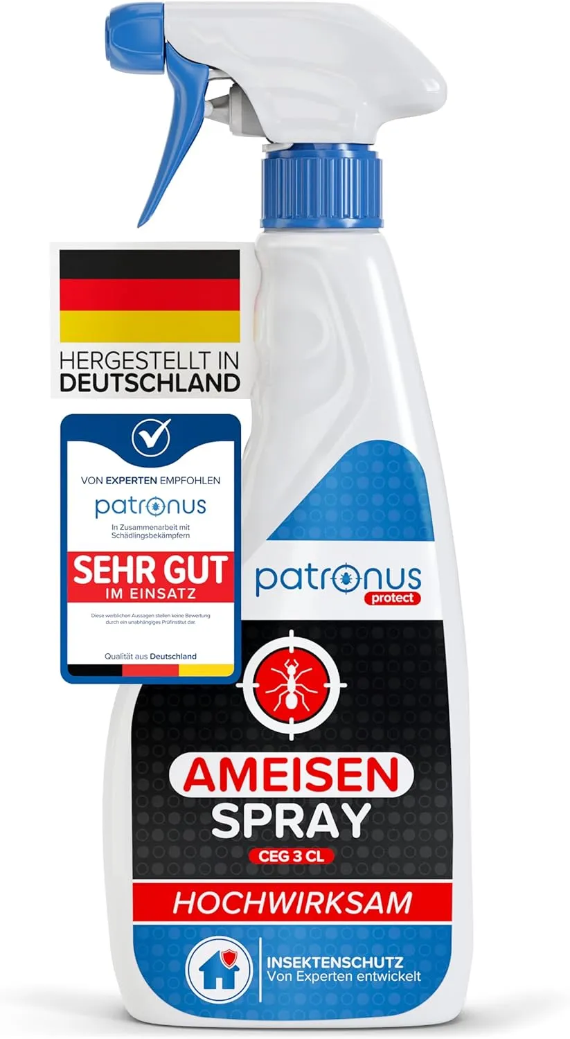 Ameisen-Spray für drinnen & draußen 500ml - effektives Ameisenmittel, zur Abwehr von Ameisen für Haus & Garten mit Sofo…