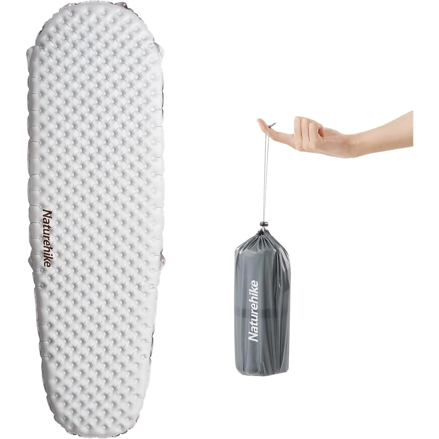 Naturehike Camping Isomatte Ultraleicht 5,8 R-Wert, 8 cm Dicke Aufblasbare Isomatte 4 Jahreszeiten Luftmatratze Selbsta…
