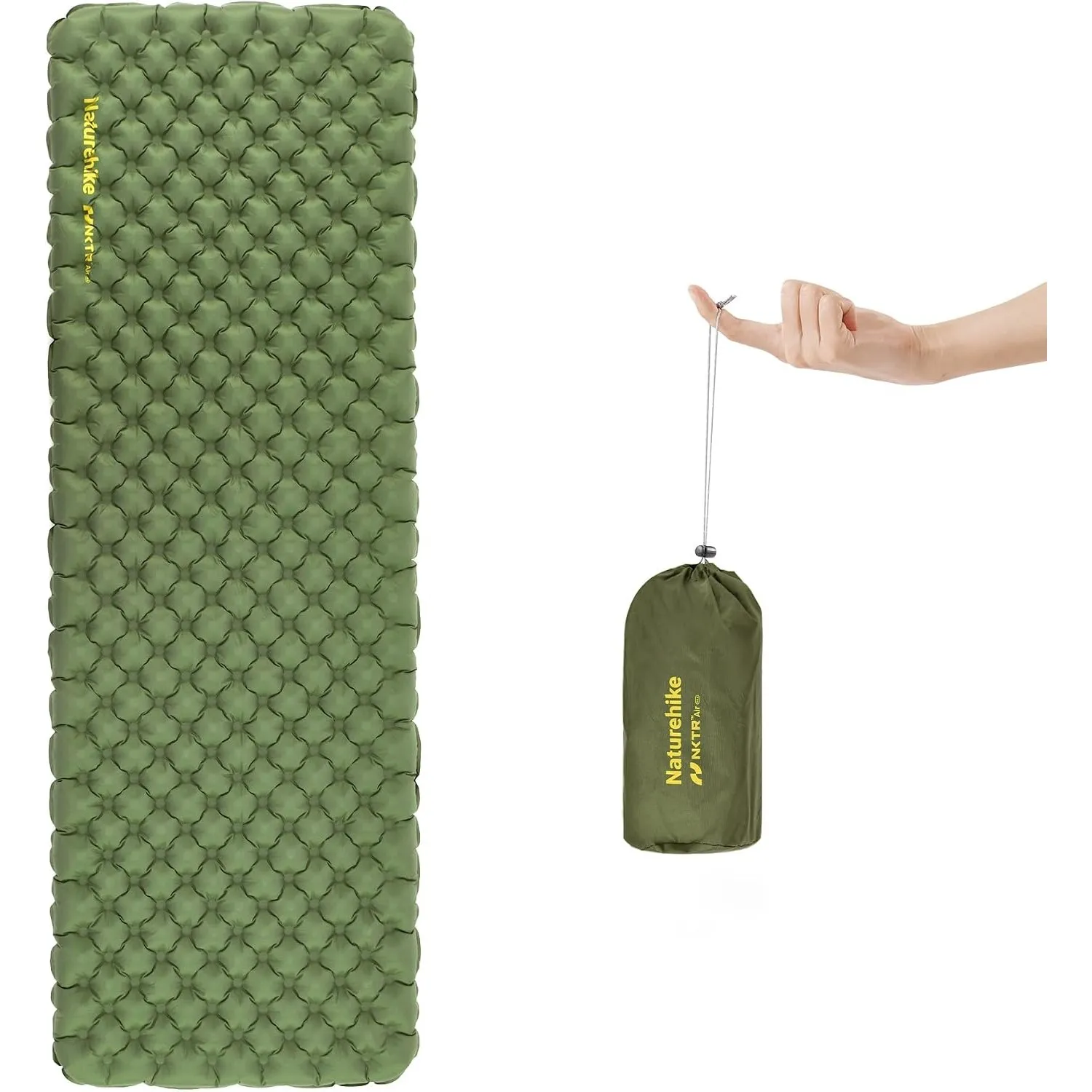 Naturehike Thermal Serie 4,6R- Camping Isomatte Ultralight 4 Jahreszeiten (-15℃) Selbstaufblasend mit aufblasbarer Tasc…