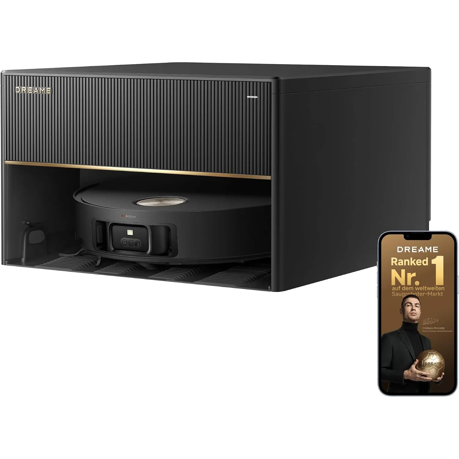 dreame X50 Master Saugroboter mit kompakter 24,9-cm-Basisstation