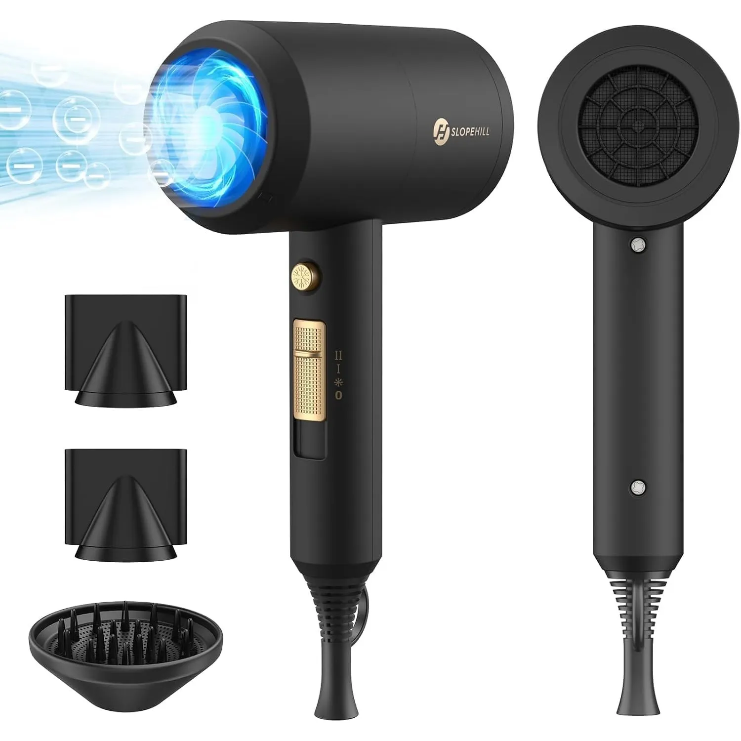 slopehill Ionen Haartrockner 1800W AC Motor Föhn Schnelltrocknen Hair Dryer