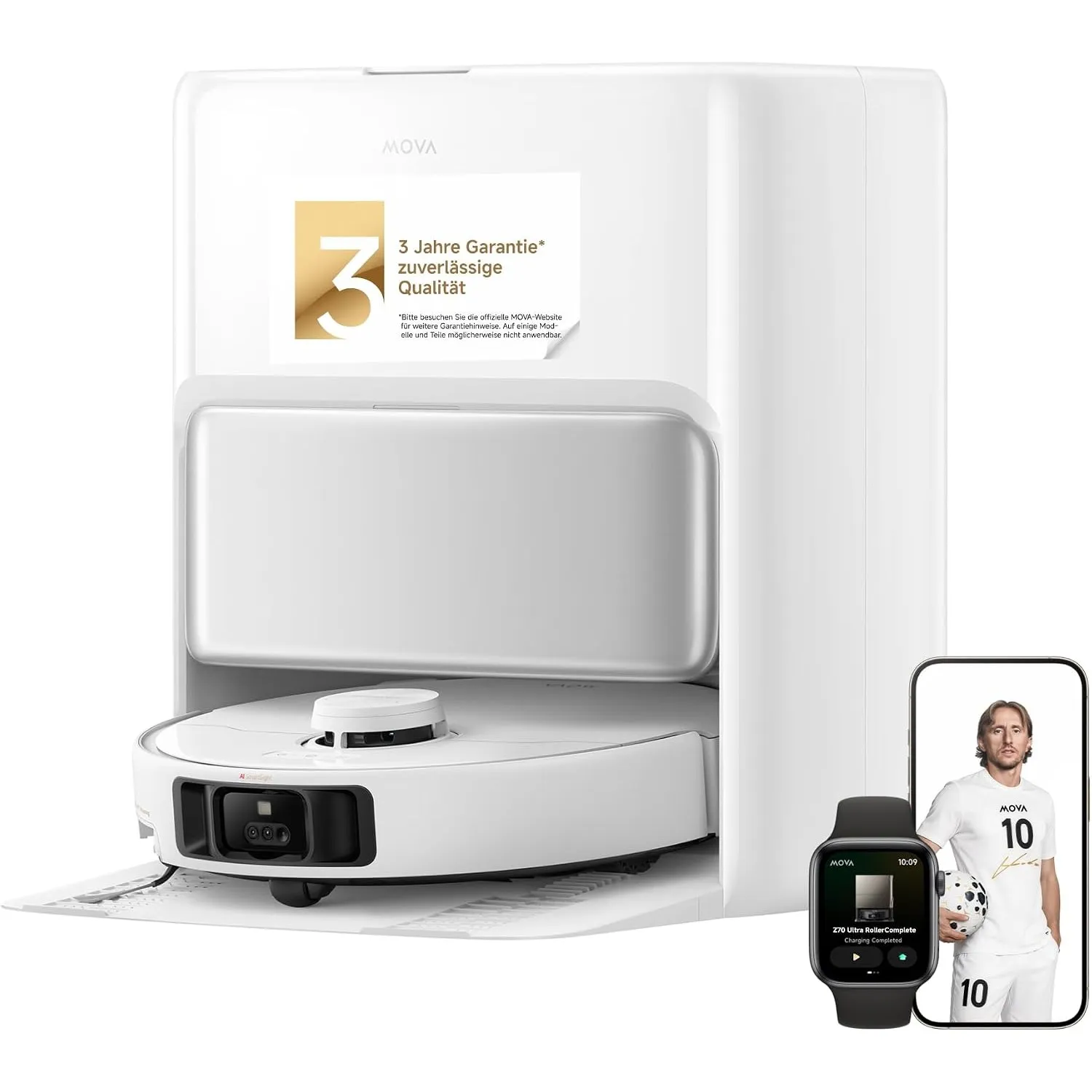 MOVA P50 Pro Ultra Saugroboter mit Wischfunktion, 5 °C Dock-Selbstreinig