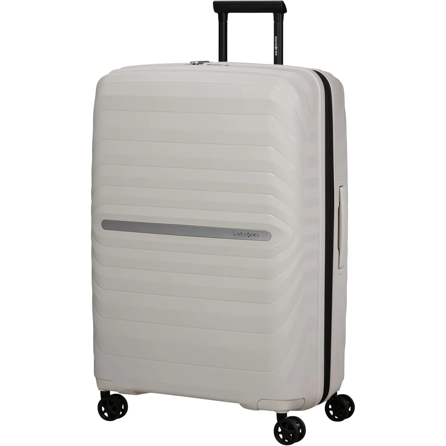 Samsonite Neo Flux - Spinner L, Erweiterbarer Koffer, 75 cm, 109/121 L, Beige (Warm Neutral)