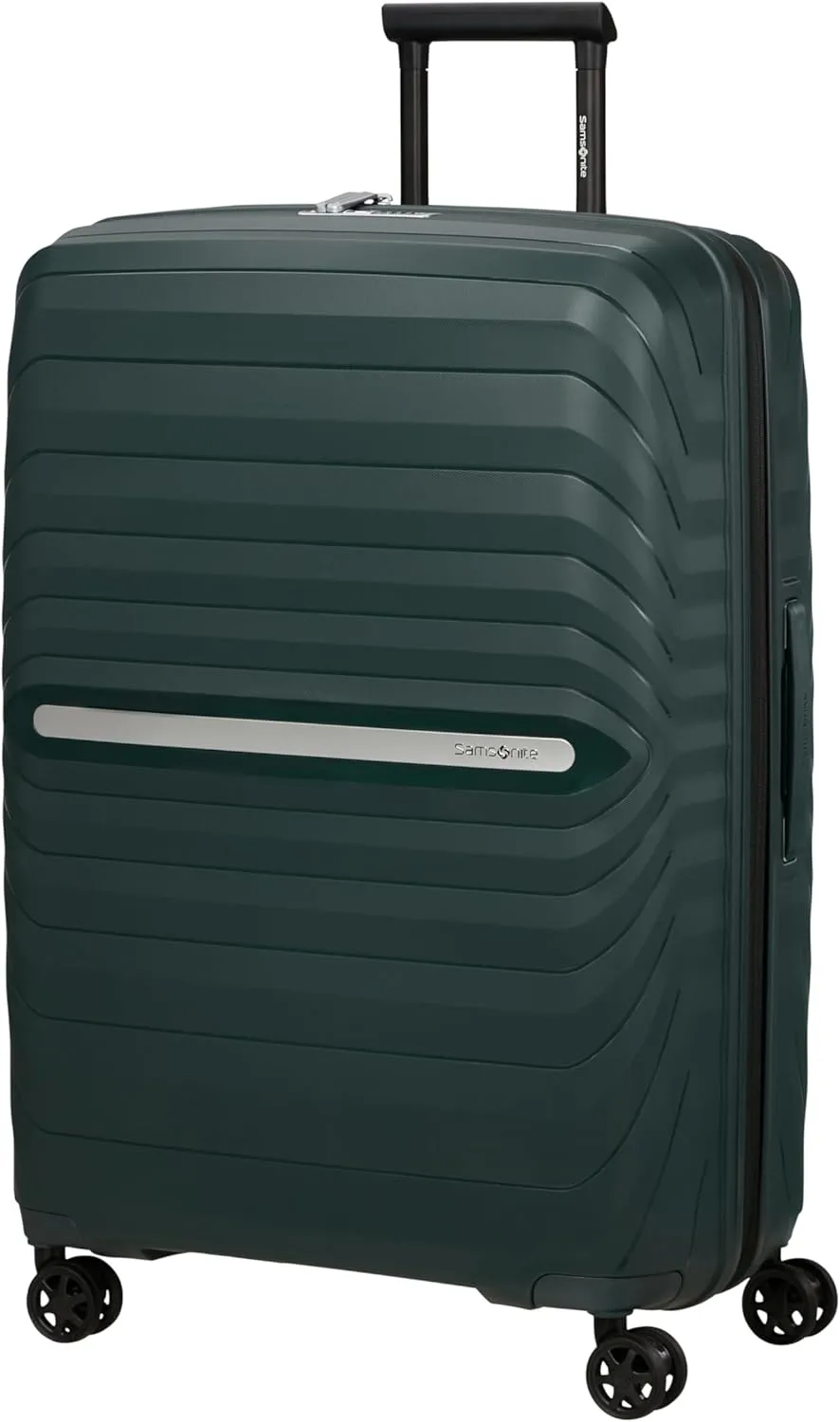 Samsonite Neo Flux - Spinner L, Erweiterbarer Koffer, 75 cm, 109/121 L, Grün (Jungle Green)