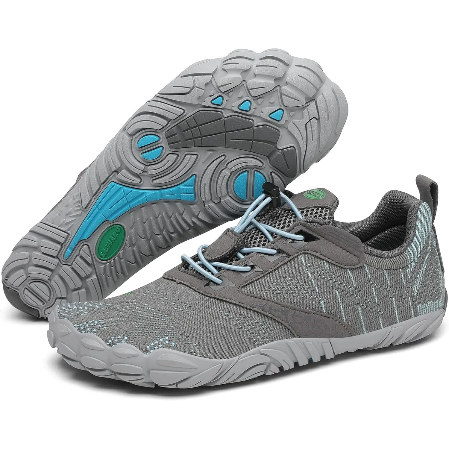 SAGUARO Unisex Barfußschuhe Damen Minimalistische Fitnessschuhe Herren Outdoor Wanderschuhe Traillaufschuhe Gr.36-48