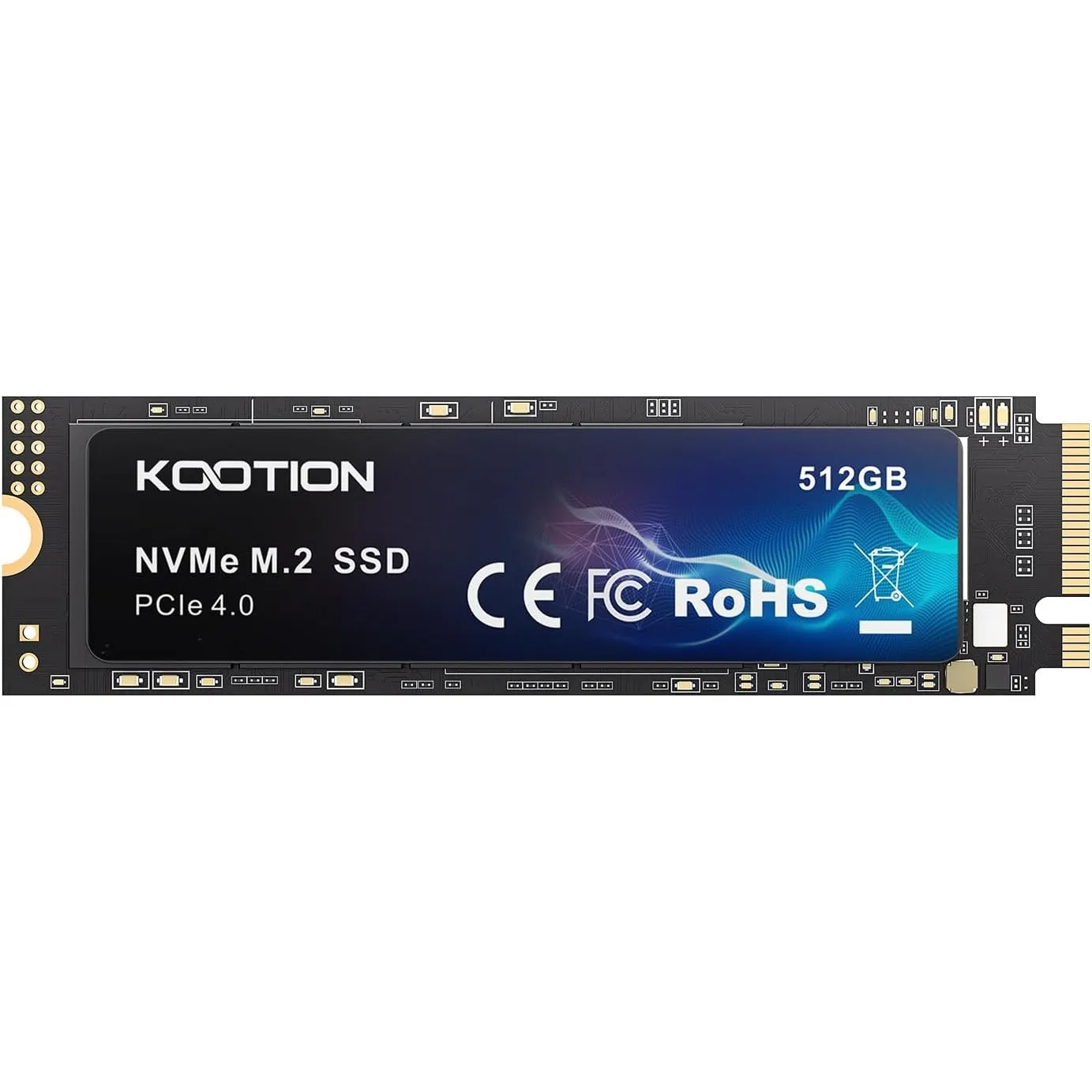 KOOTION SSD 512GB Nvme SSD PCIe 4.0 Interne Festplatte 5200MB/s Lesen, 4500MB/s Schreiben, 512 GB SSD 3D NAND Flash Int…