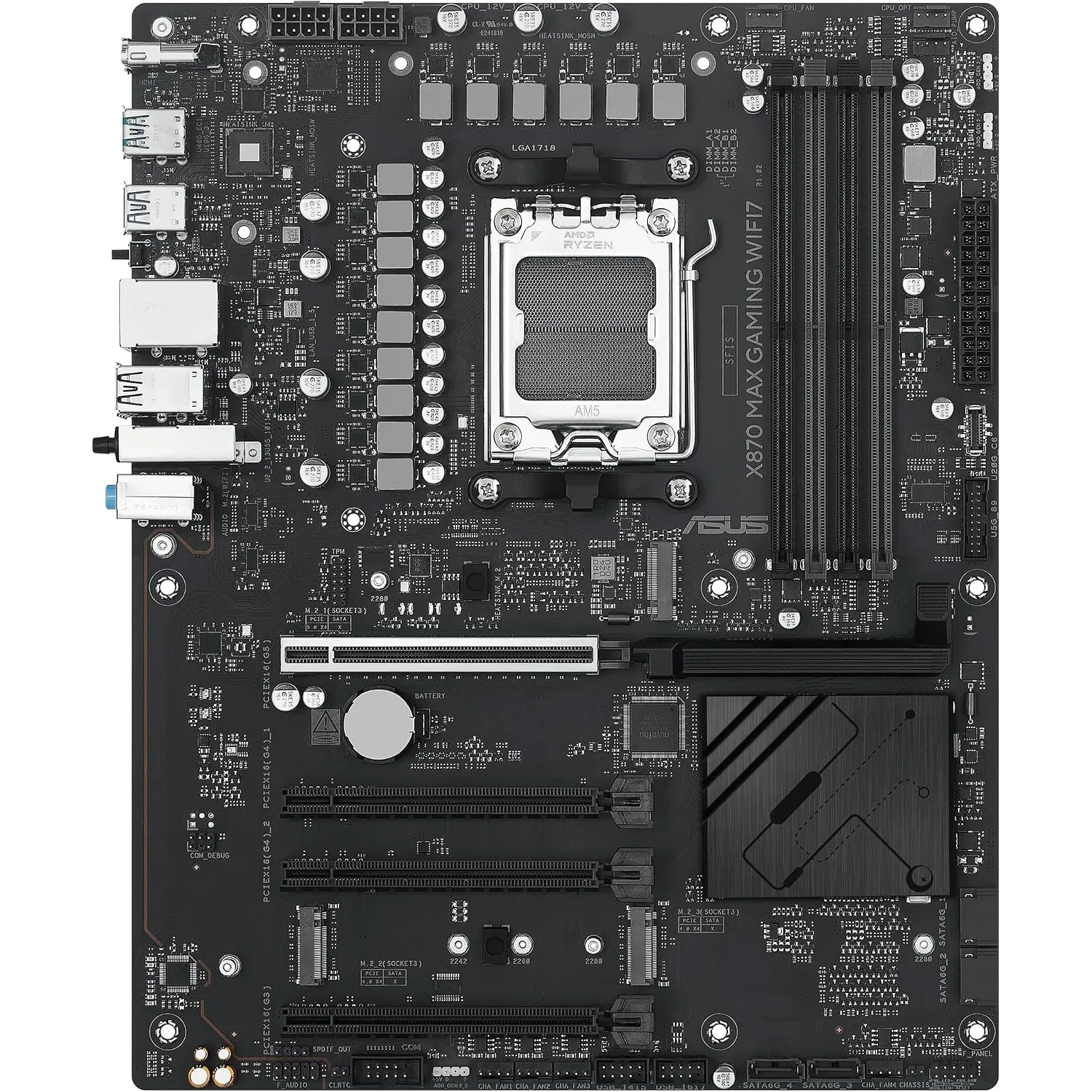 ASUS X870 MAX Gaming WIFI7 W Mainboard Sockel AMD AM5
