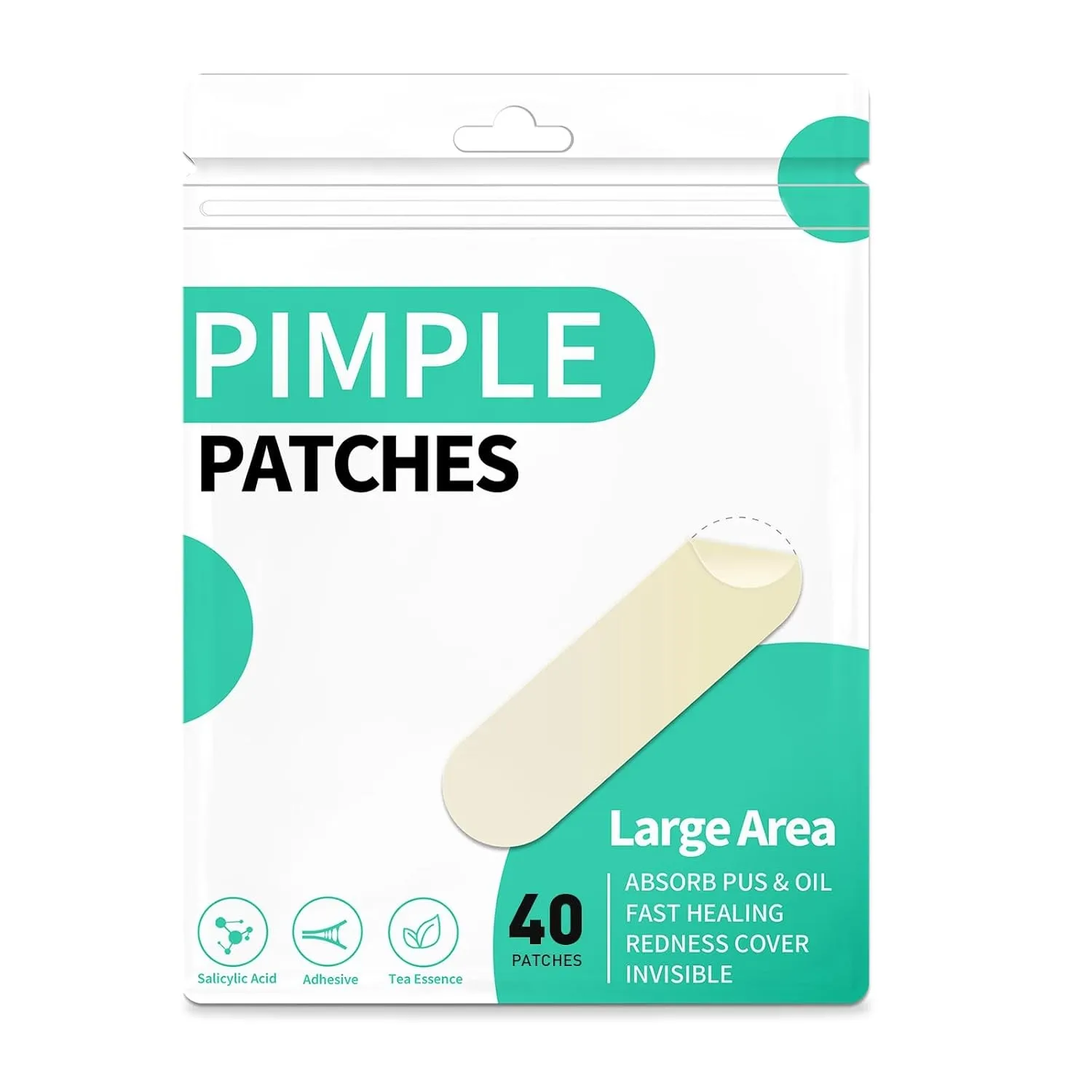 Pimple Patches Hydrokolloid Unsichtbare Pickel Patch mit Teebaumöl Tag und Nacht Verwenden Pimple Patch Akne Patches Wa…