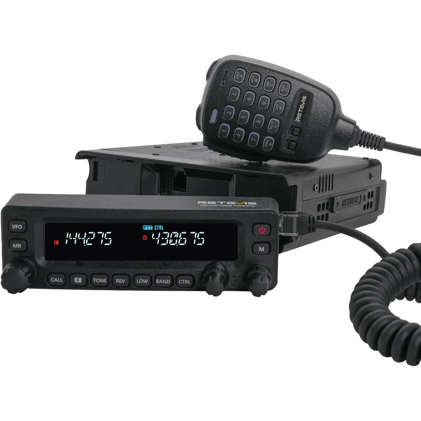 Retevis MA1 Amateurfunkgerät, 50W Amateurfunk Transceiver mit Abnehmbarem