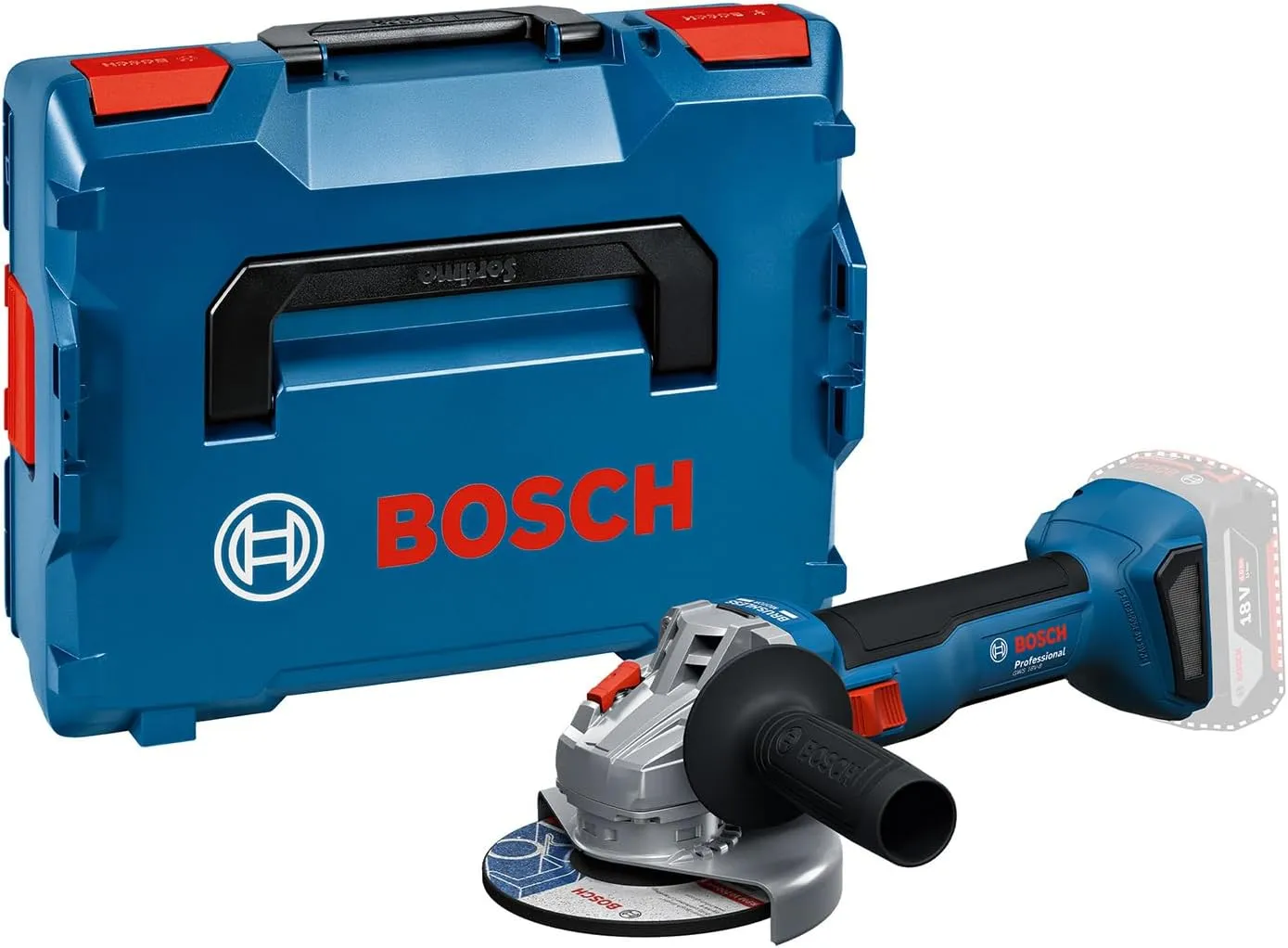 Bosch Professional 18V System Akku-Winkelschleifer GWS 18V-8 (Scheibendurchmesser 125 mm, inkl. L-BOXX)
