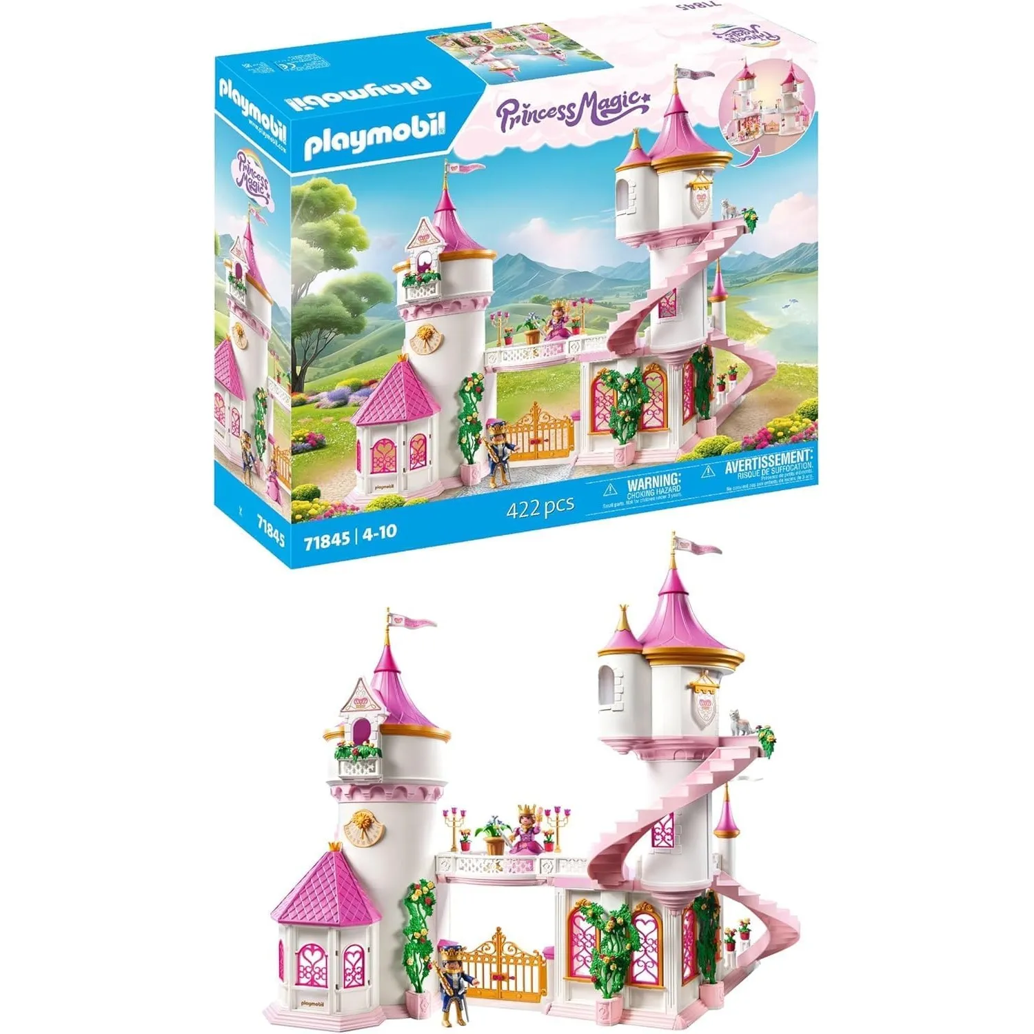 PLAYMOBIL | Princess Magic | Prinzessinnenschloss mit Königspaar | Prinzessinnen Spielzeug | Schloss Spielset | Märchen…