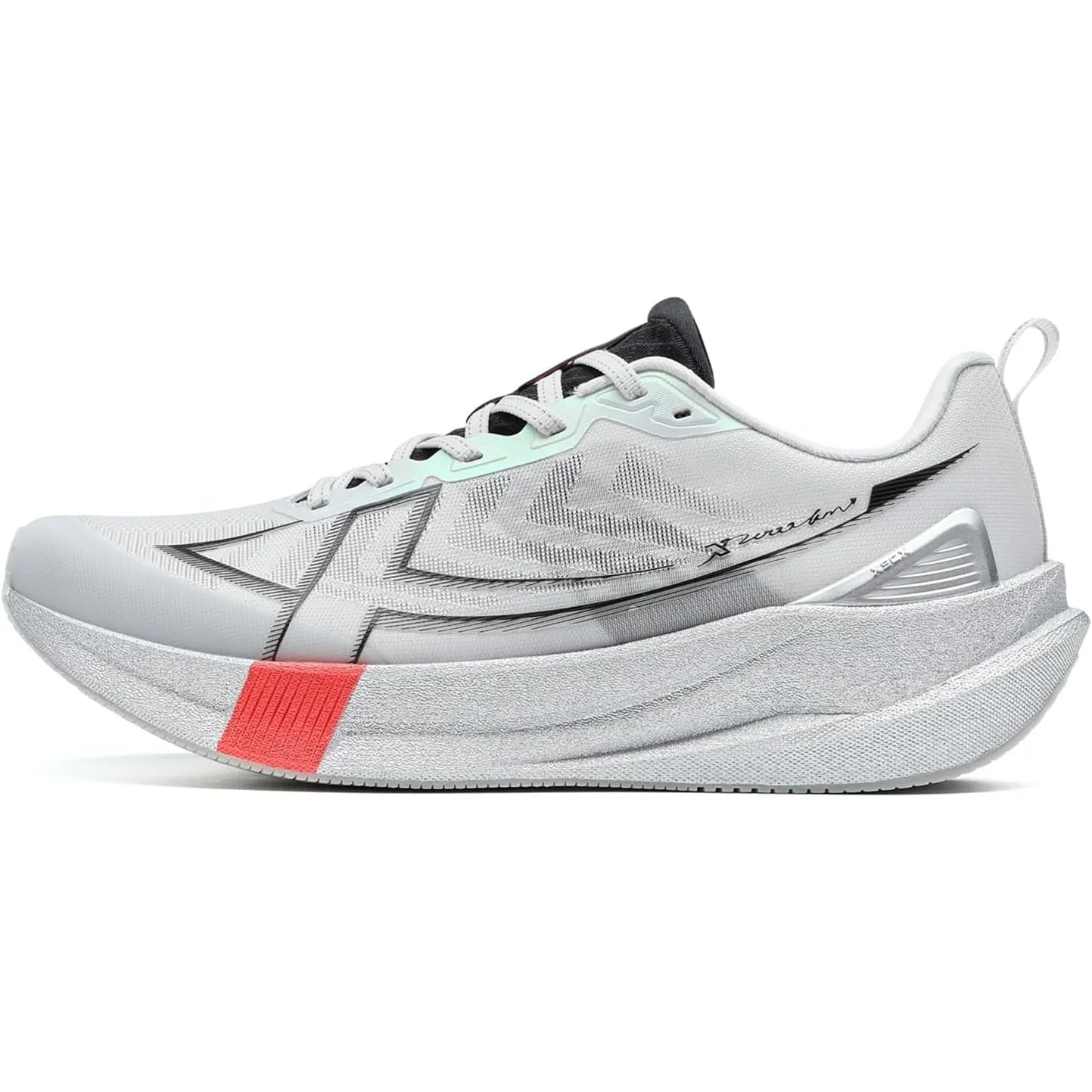 XTEP Professionelle 2000km Herren-Laufschuhe für Prüfungstraining,Hohe Dämpfung Starke Rückstoßfähigkeit Sneaker, rutsc…