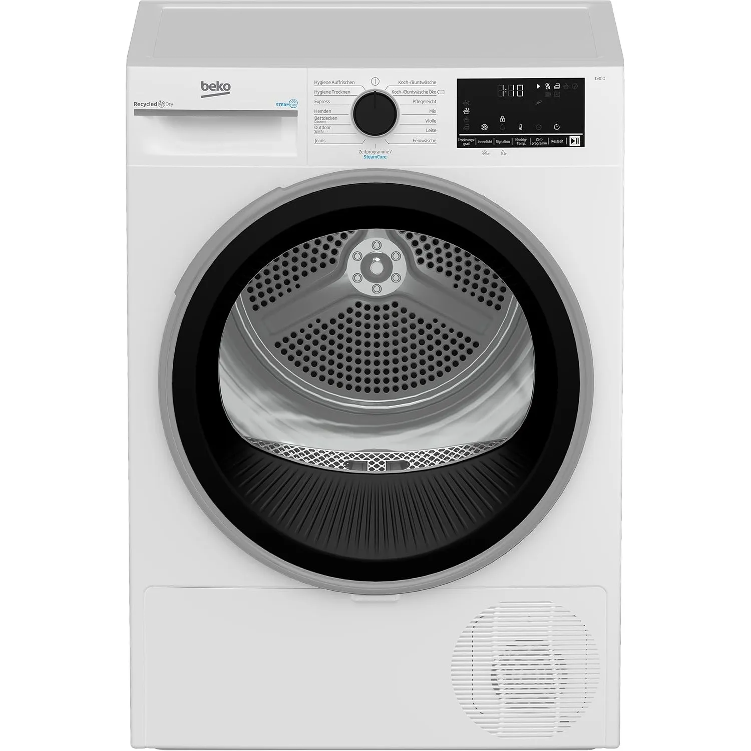 Beko B3T3249S Wärmepumpentrockner, Wäschetrockner, 9 kg, allergikergeeignet, Hygiene Trocknen & Hygiene Auffrischen, St…