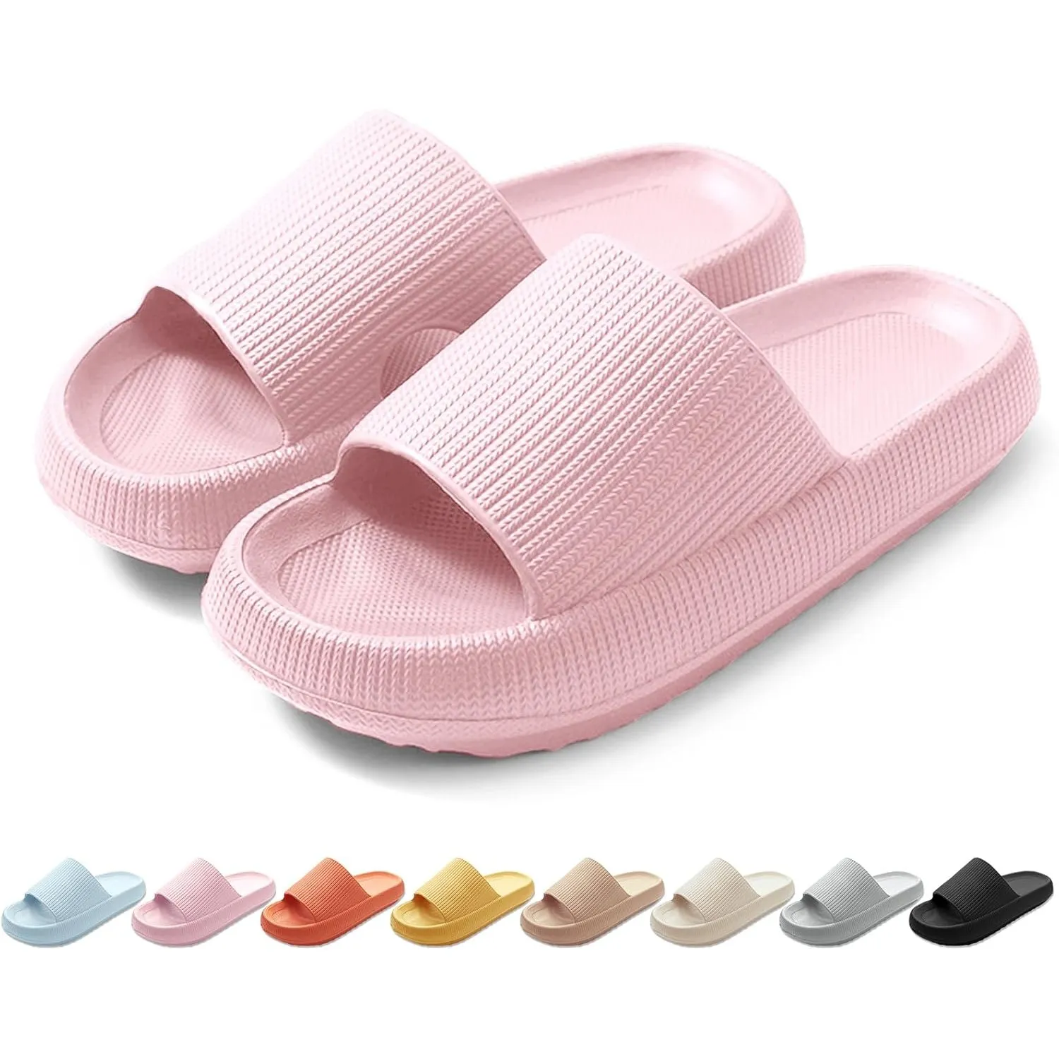 HEOAARG Badelatschen Herren Damen Original Badeschuhe Wolke Badeschlappen Rutschfest Schlappen Wolkenschuhe Weich Cozis…