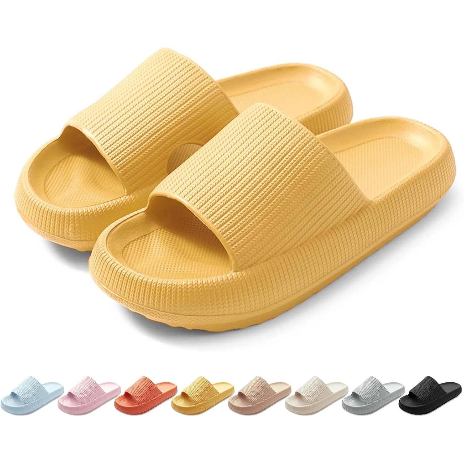 HEOAARG Badelatschen Herren Damen Original Badeschuhe Wolke Badeschlappen Rutschfest Schlappen Wolkenschuhe Weich Cozis…