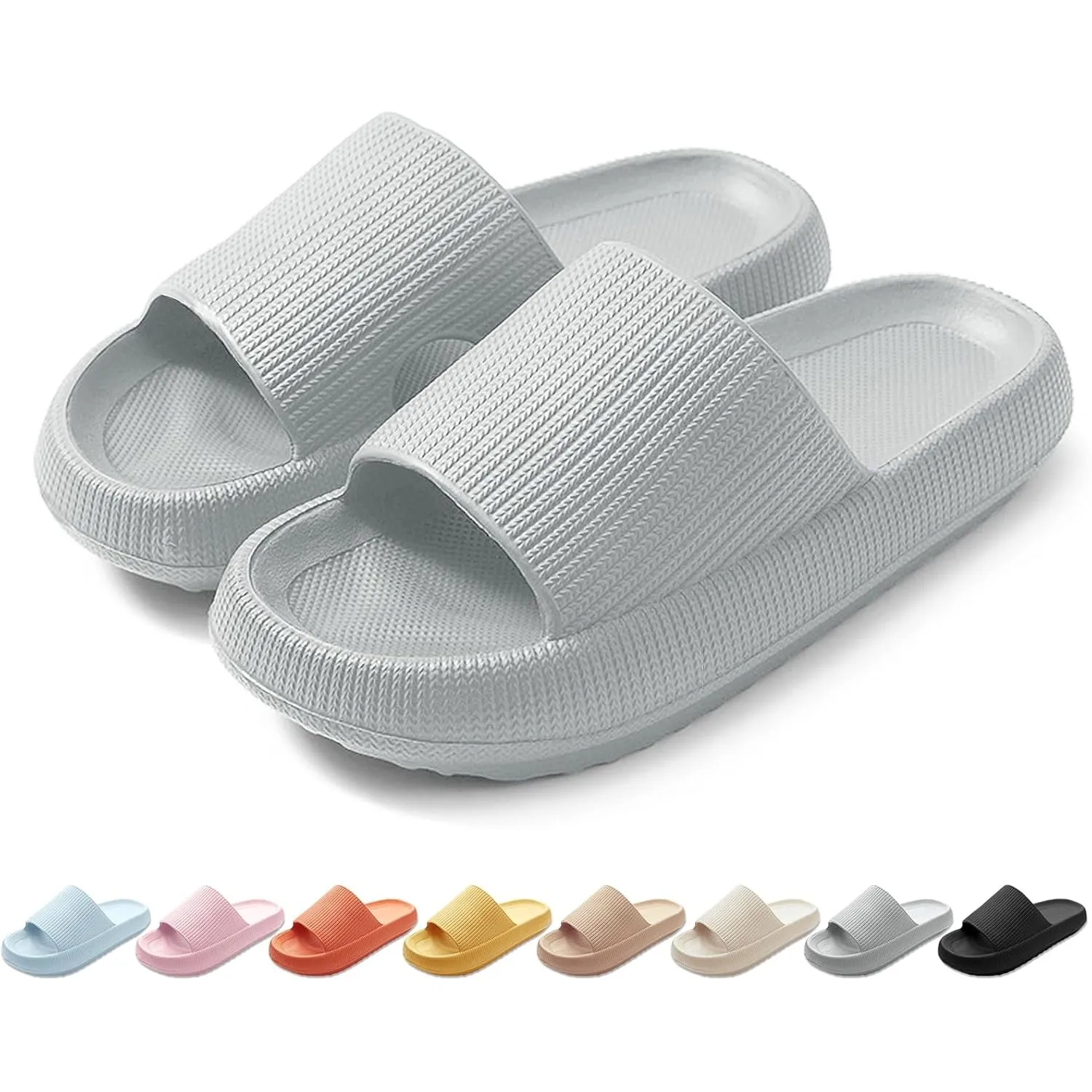 HEOAARG Badelatschen Herren Damen Original Badeschuhe Wolke Badeschlappen Rutschfest Schlappen Wolkenschuhe Weich Cozis…