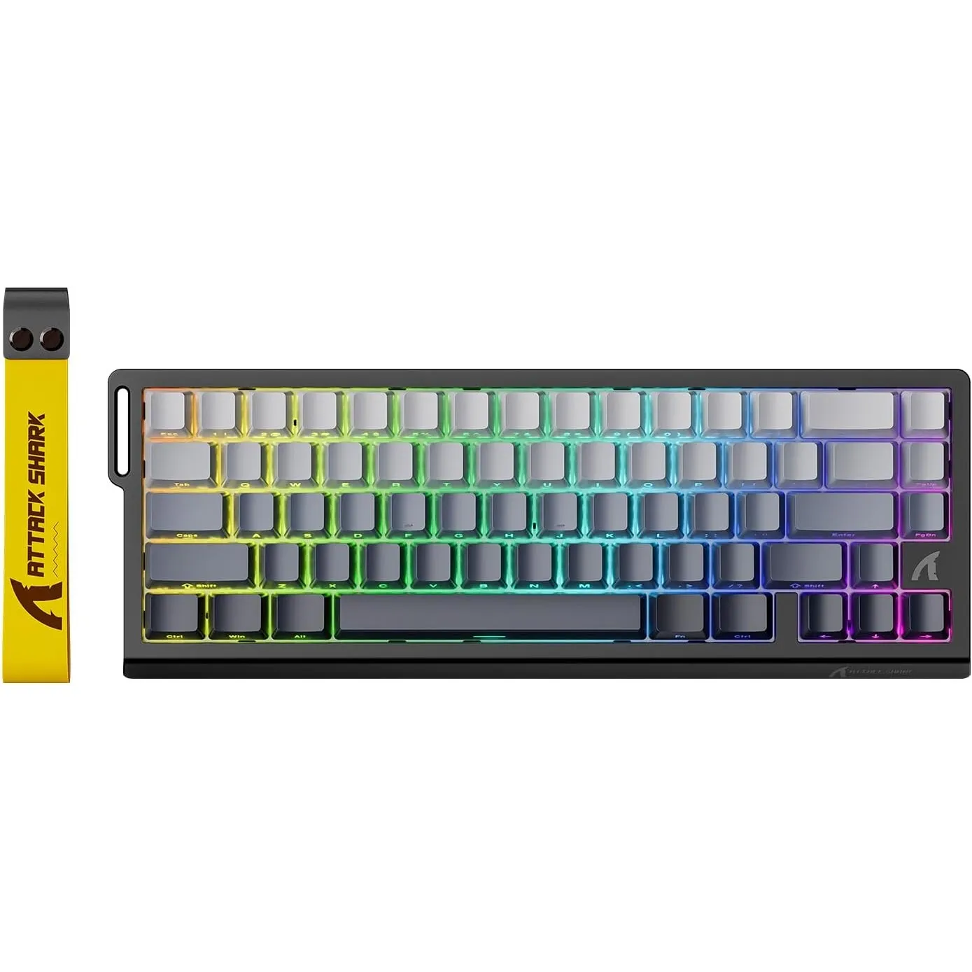 ATTACK SHARK X68 HE 8000Hz Rapid Trigger-Tastatur, 0,01mm RT-Genauigkeit, Kabelgebundene RGB 60% Gaming-Tastatur mit Ma…