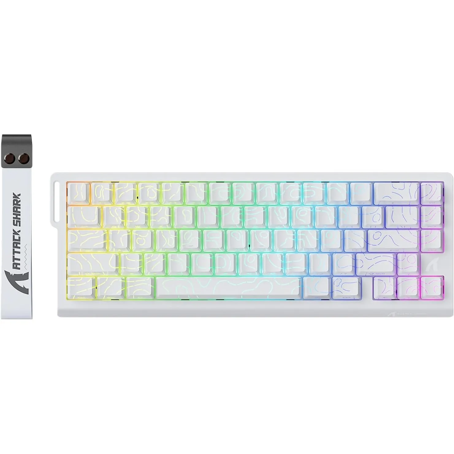ATTACK SHARK X68 HE 8000Hz Rapid Trigger-Tastatur, 0,01mm RT-Genauigkeit, Kabelgebundene RGB 60% Gaming-Tastatur mit Ma…