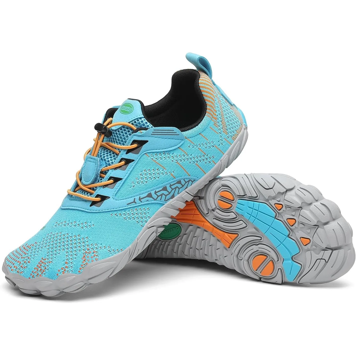 SAGUARO Unisex Barfußschuhe Outdoor Barfuss Traillaufschuhe Zehenschuhe mit Zero-Drop Solhe Gr.36-48