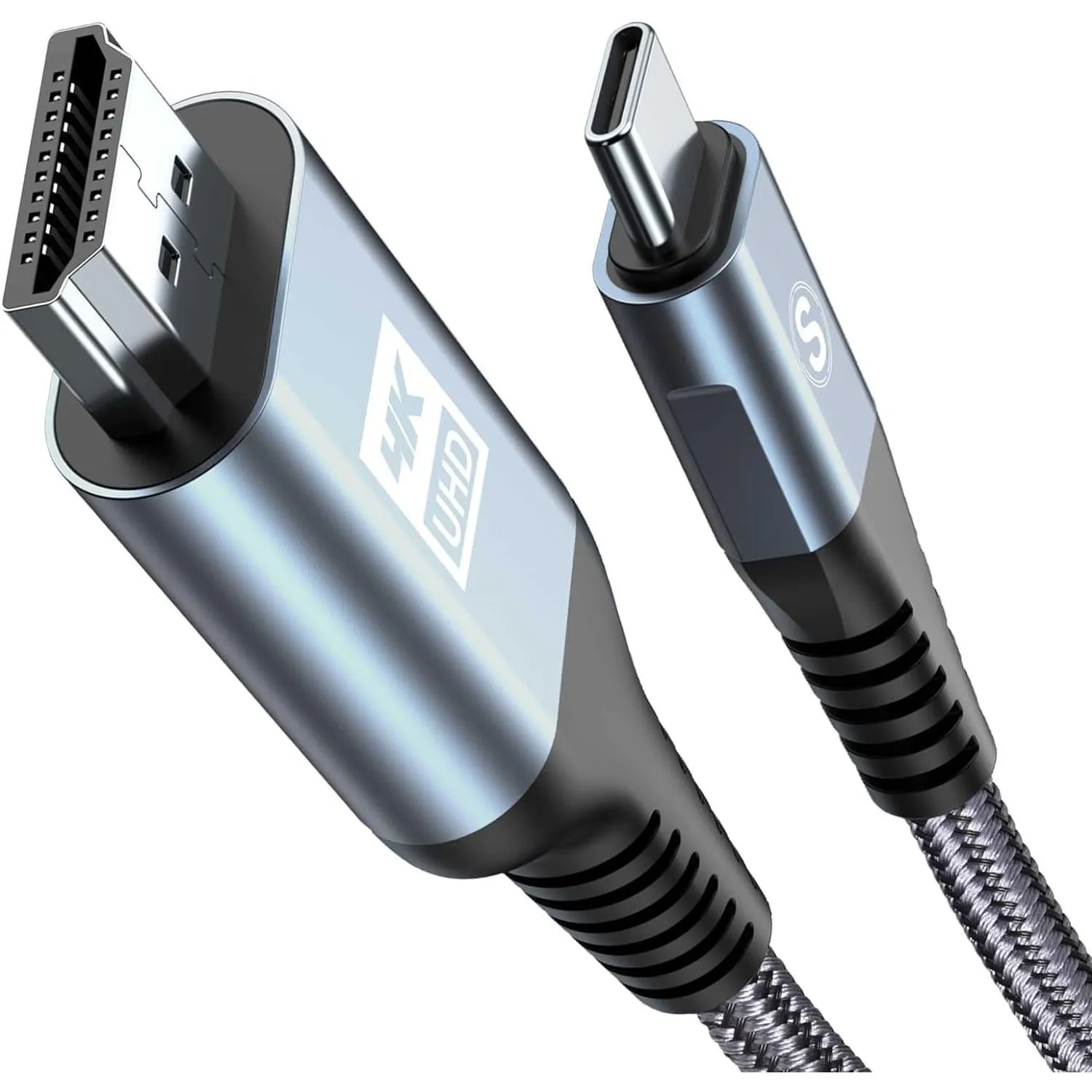 AviBrex USB C auf HDMI Kabel 4K 5M,USB Typ C zu HDMI 4K UHD Kabel Geflochten(Thunderbolt 5/4/3 Adapter Kompatibel) mit …
