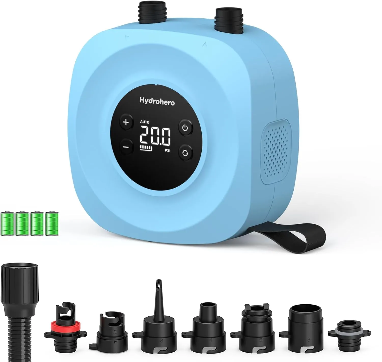 Hydrohero Electric SUP Pump 20 PSI, Intelligent Dual Stage Inflation & Deflation Paddle Board Pump, Rechargeable Auto-O…