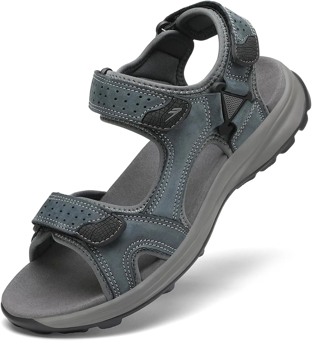 FLARUT Men's Sandals Summer Hiking Shoes Trekking Sandals Outdoor Sports Leather Beach Hiking Sandals Open Toe Hiking S…
