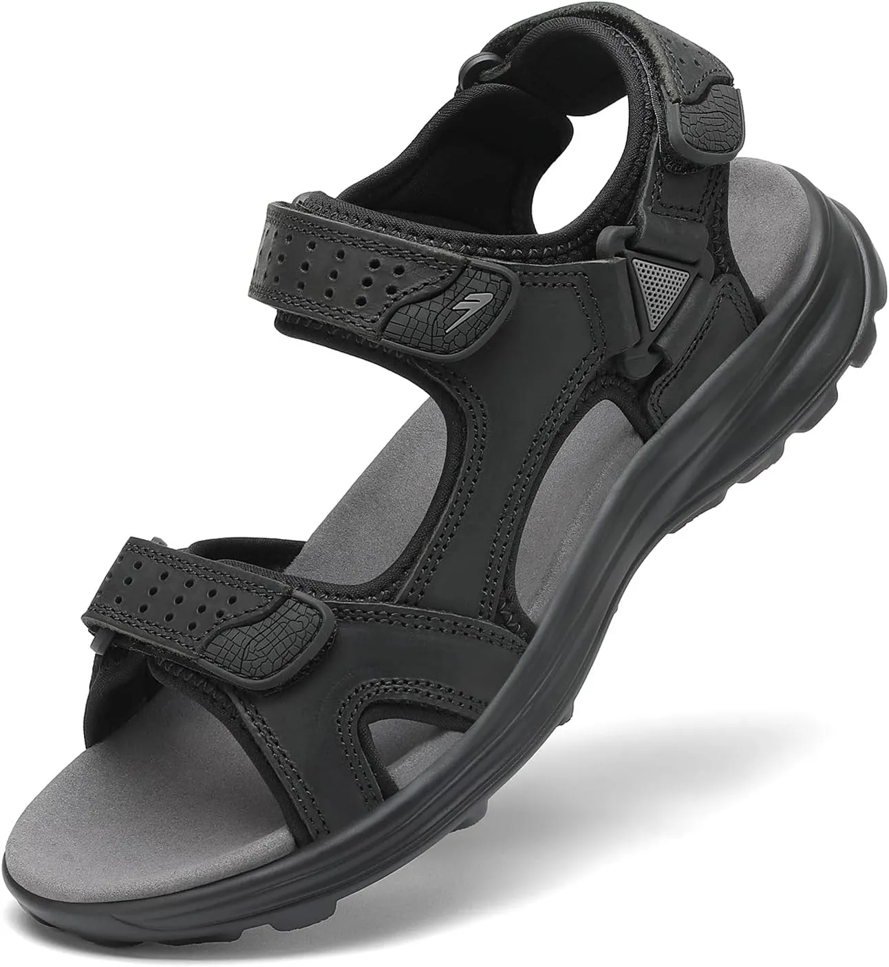 FLARUT Men's Sandals Summer Hiking Shoes Trekking Sandals Outdoor Sports Leather Beach Hiking Sandals Open Toe Hiking S…