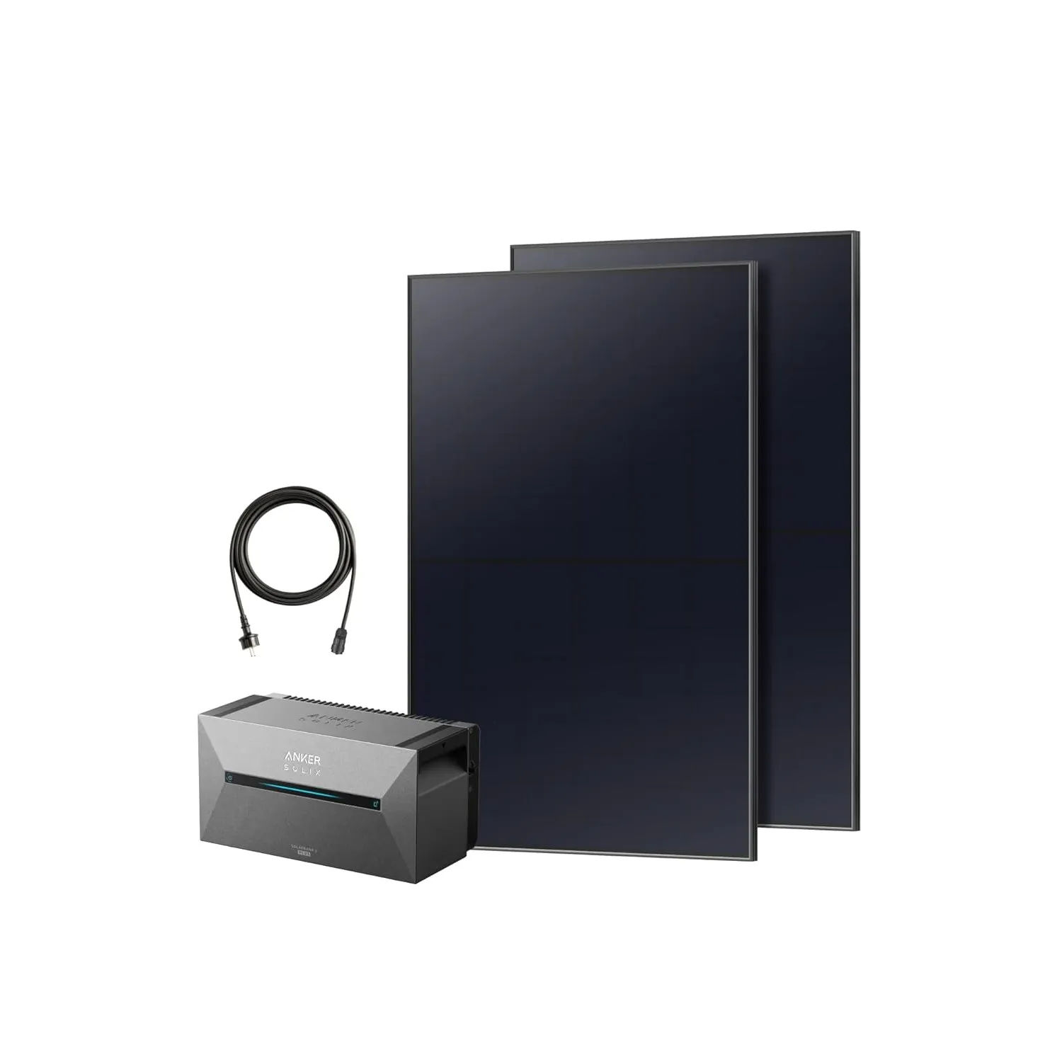 Anker SOLIX Balkonkraftwerk mit Speicher (910W | 1600Wh), Solarbank 2 E1600 Plus 2 MPPT für bis zu 2 Solarpanels, 1600W…