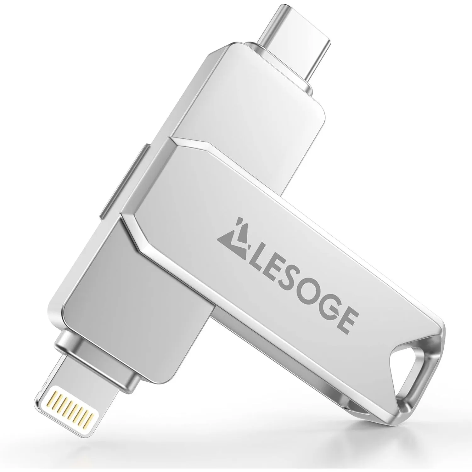 MFi-Zertifizierter USB C Stick 512 GB,Mini USB Stick Handy Fotos Speichern,3 in 1 USB Stick USB C und 3.0,Externer Spei…