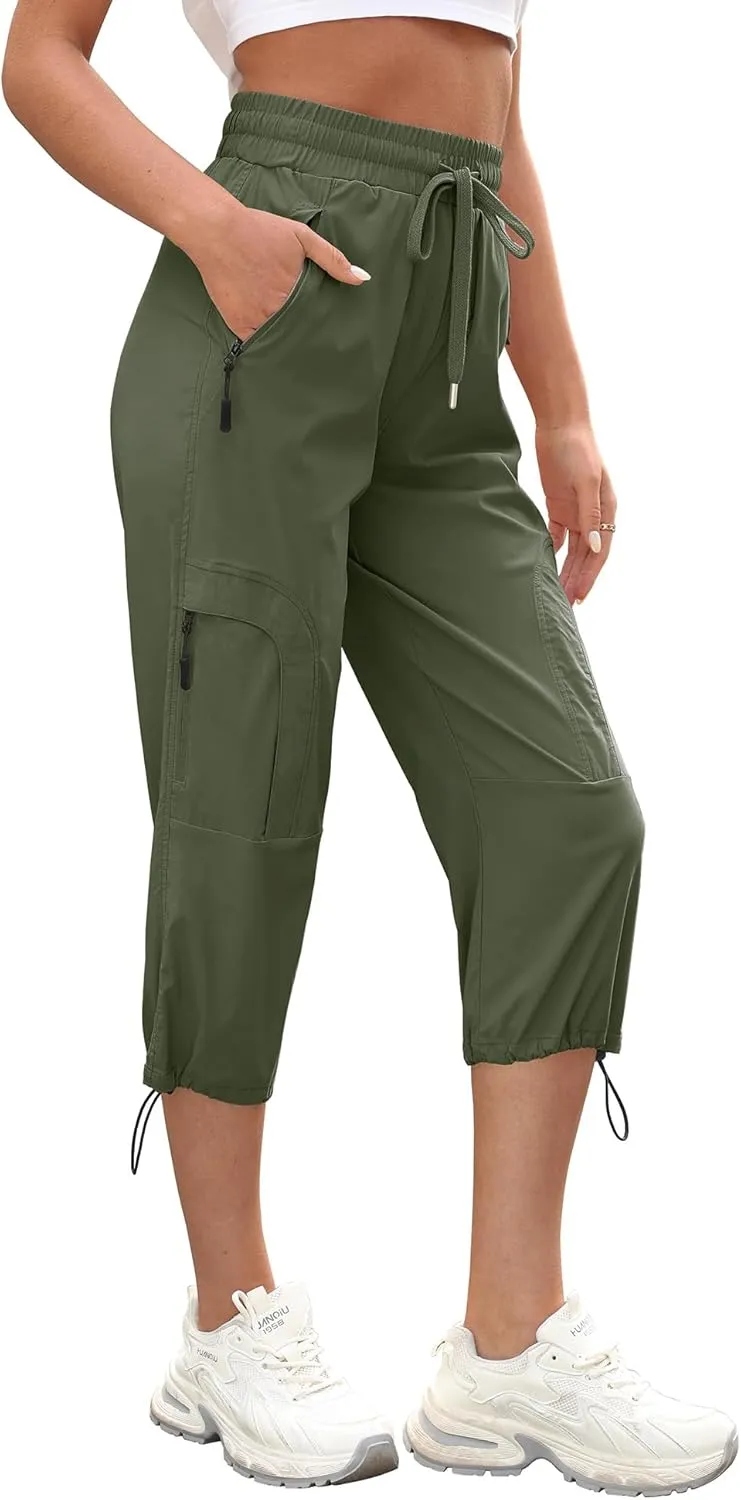 StylSense Capri Trousers Women's Summer Casual 3/4 Trousers Breathable Outdoor Jogging Bottoms Hiking Trousers Stretch …