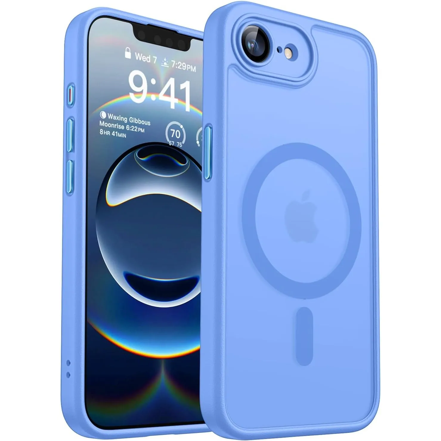 CANSHN für iPhone 17e / 16e Hülle mit Kameraschutz, Himmelblau