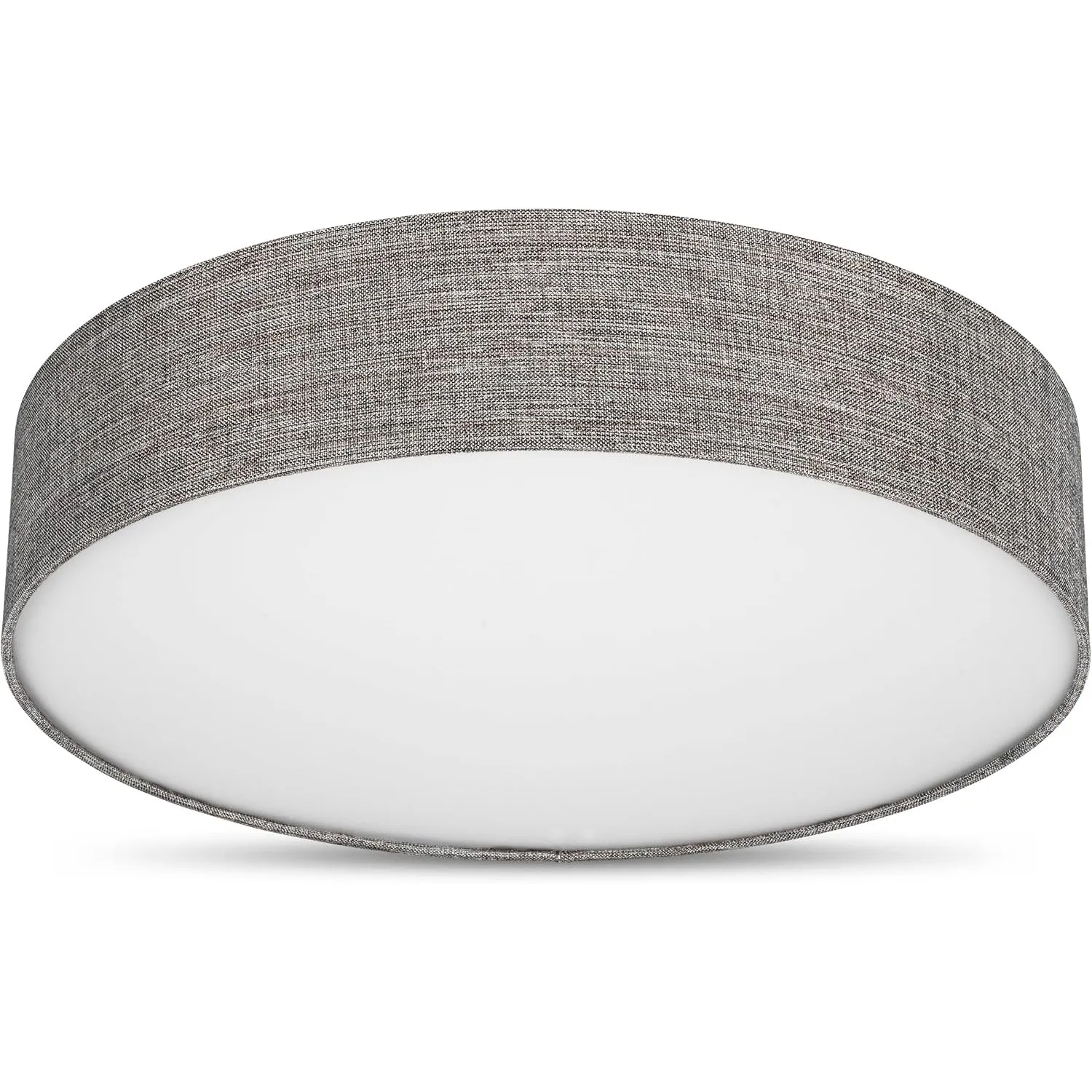REV Deckenleuchte - Deckenlampe rund 50cm mit Stoff-Lampenschirm im Vintage-Look – ideal für Schlafzimmer & Wohnzimmer,…
