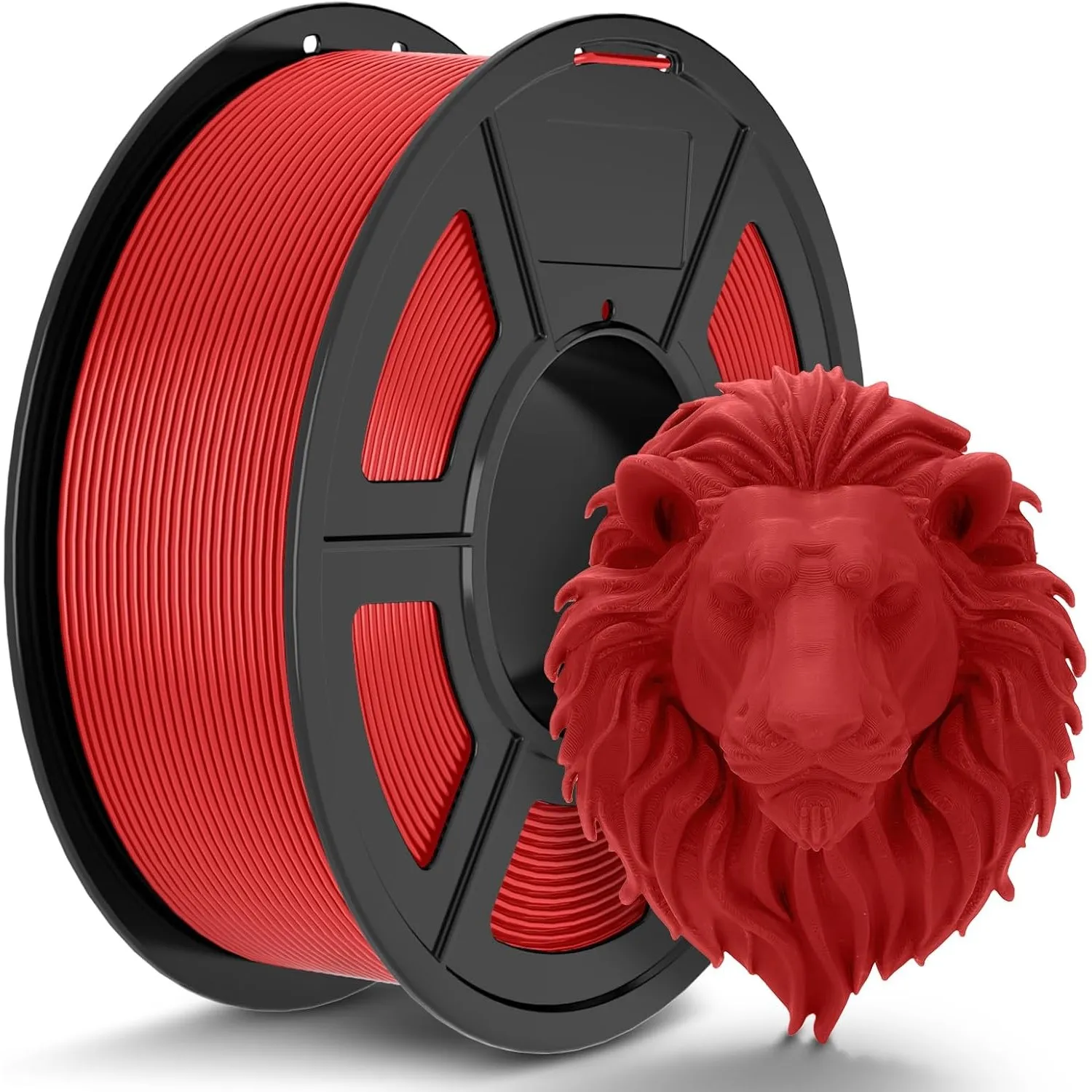TECBEARS PLA Filament 1.75mm Rot, 1kg 3D Drucker Filament PLA, Filament 3d Druckmaterialien, Vakuumverpackung, Maßgenau…